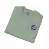 True Americans Never Waver They Always Back The Blue Unisex Softstyle T-Shirt - Never Waver