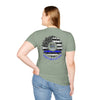True Americans Never Waver They Always Back The Blue Unisex Softstyle T-Shirt - Never Waver