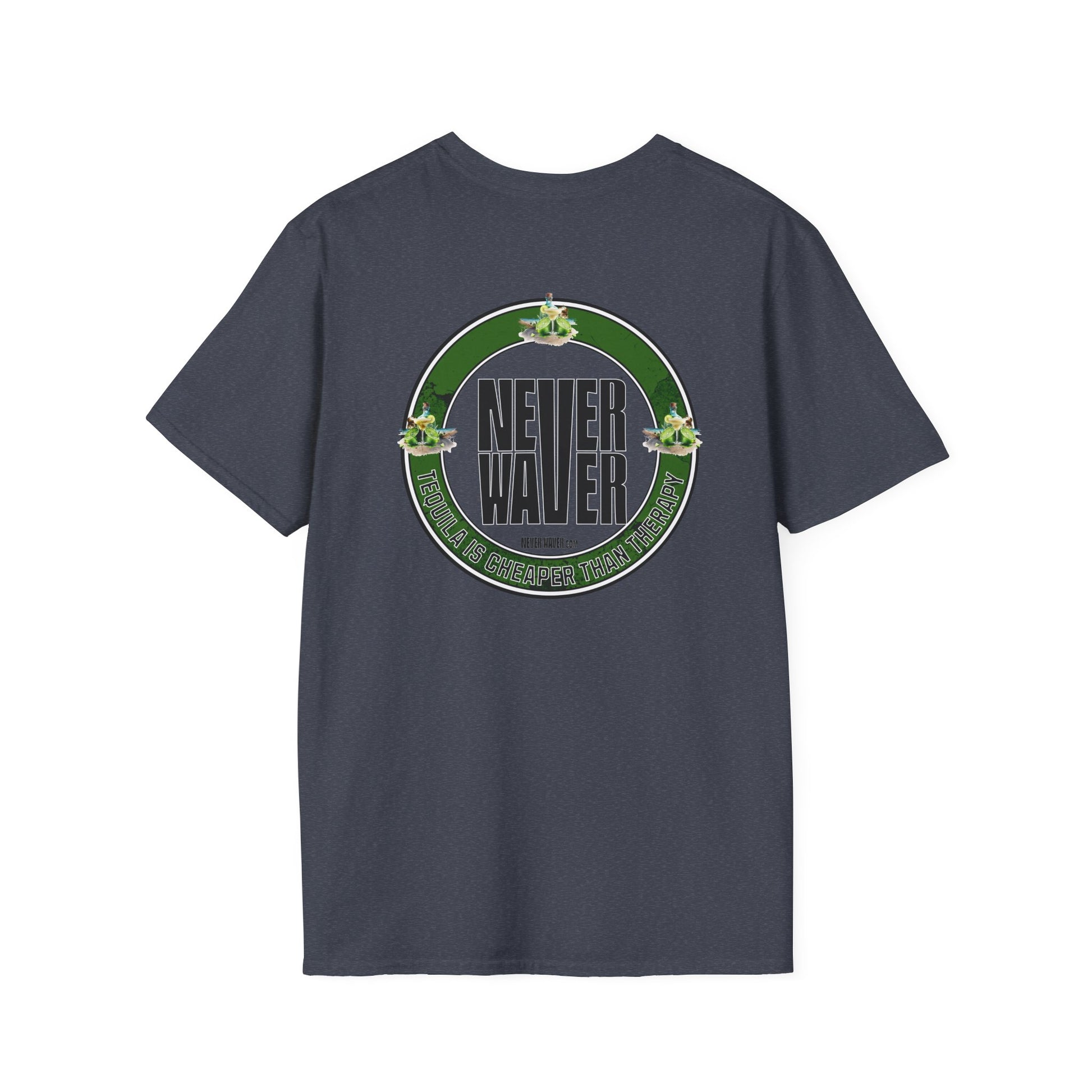 Funny Tequila Therapy Unisex T-Shirt - Never Waver