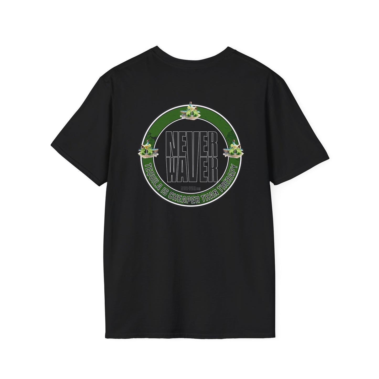 Funny Tequila Therapy Unisex T-Shirt - Never Waver