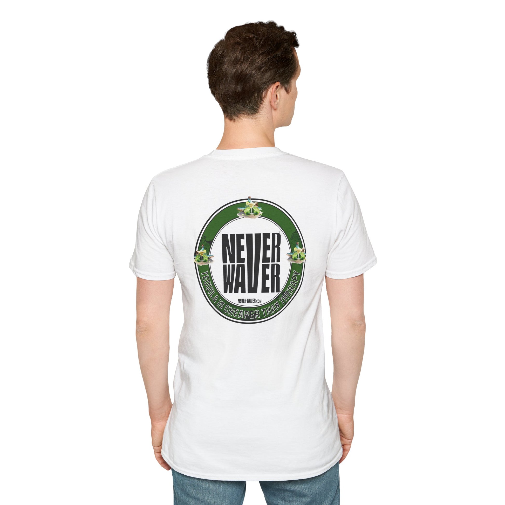 Funny Tequila Therapy Unisex T-Shirt - Never Waver
