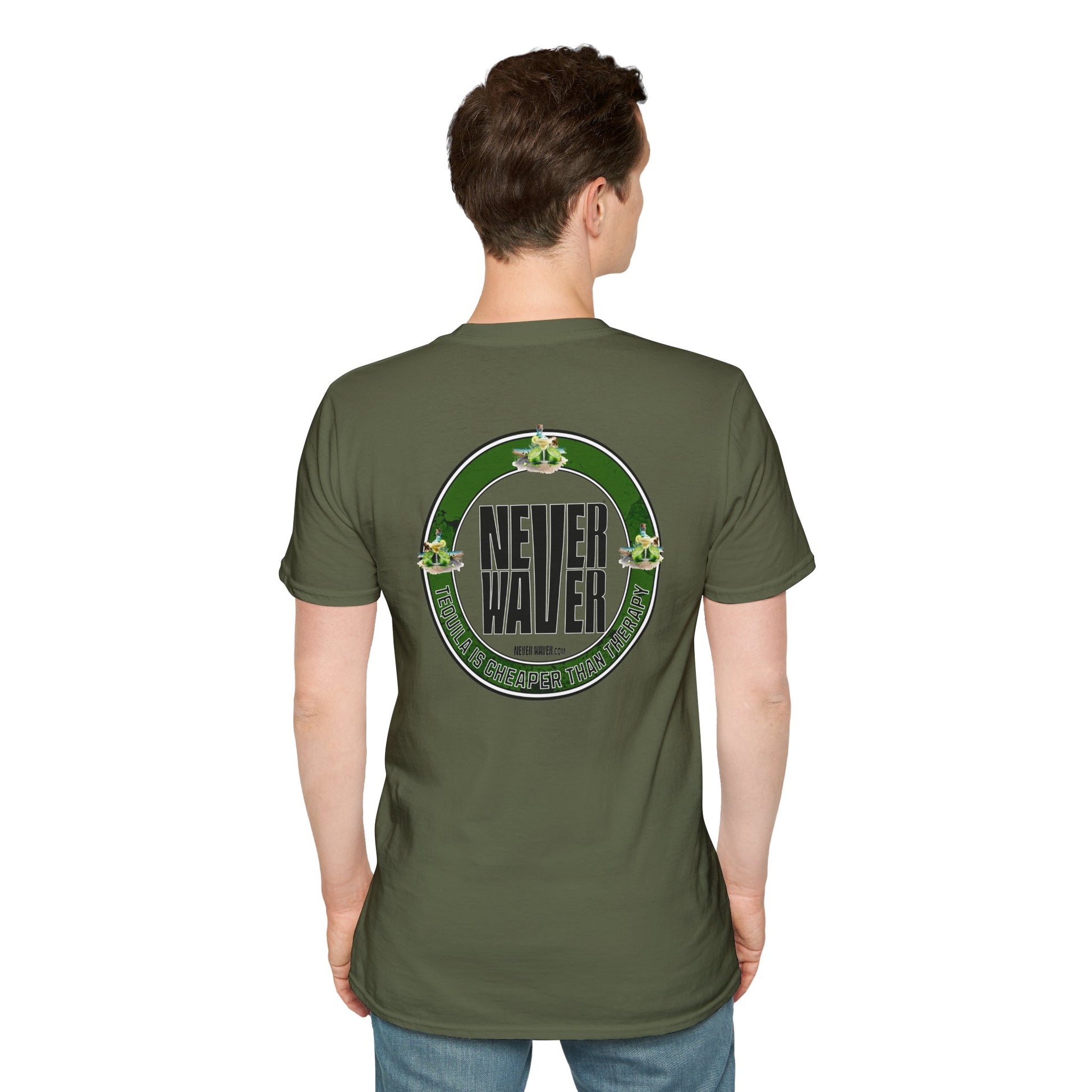 Funny Tequila Therapy Unisex T-Shirt - Never Waver