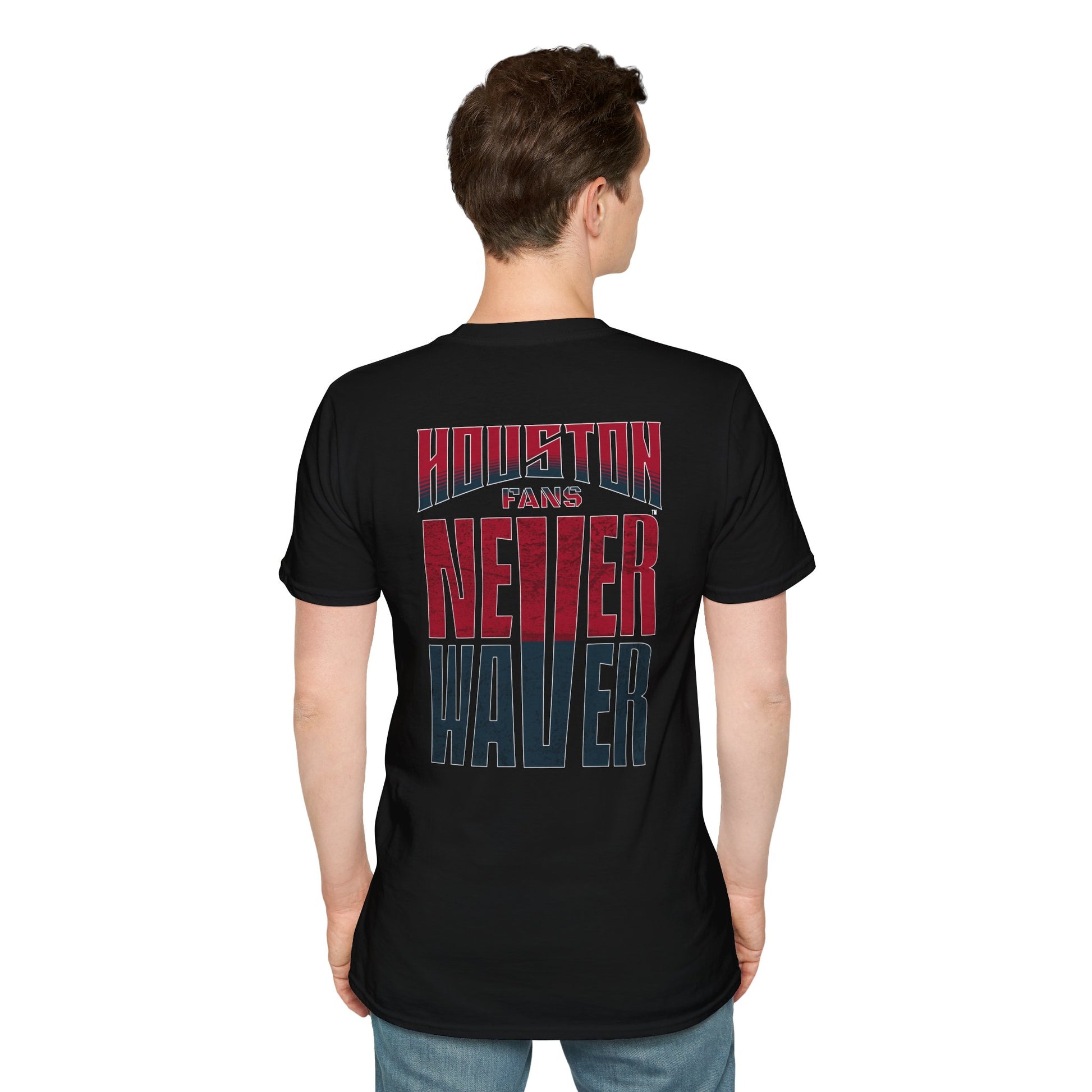 Houston Fans Never Waver Unisex Softstyle T-Shirt - Never Waver