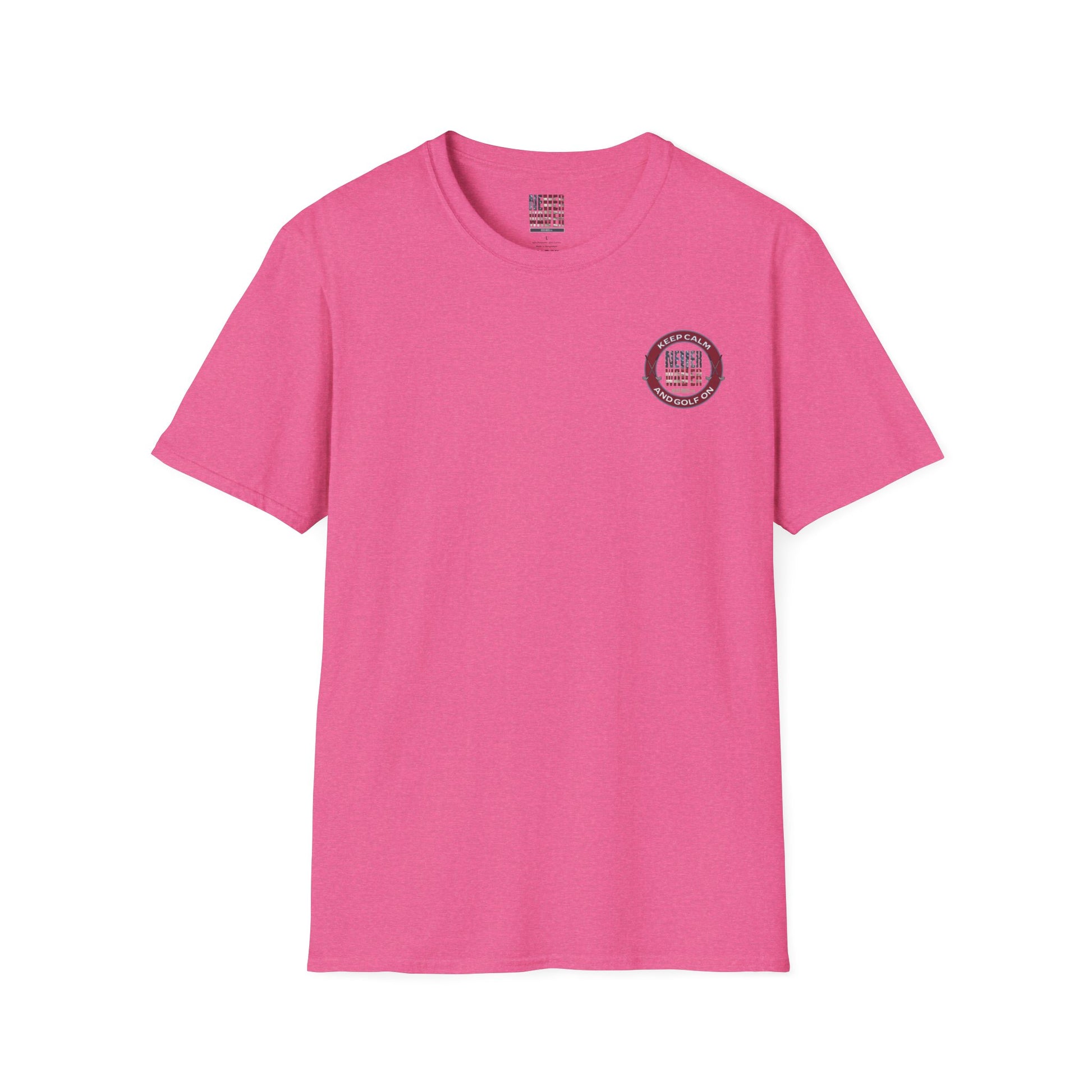 Keep Calm Never Waver & Golf On Unisex Soft style T-Shirt - Never Waver