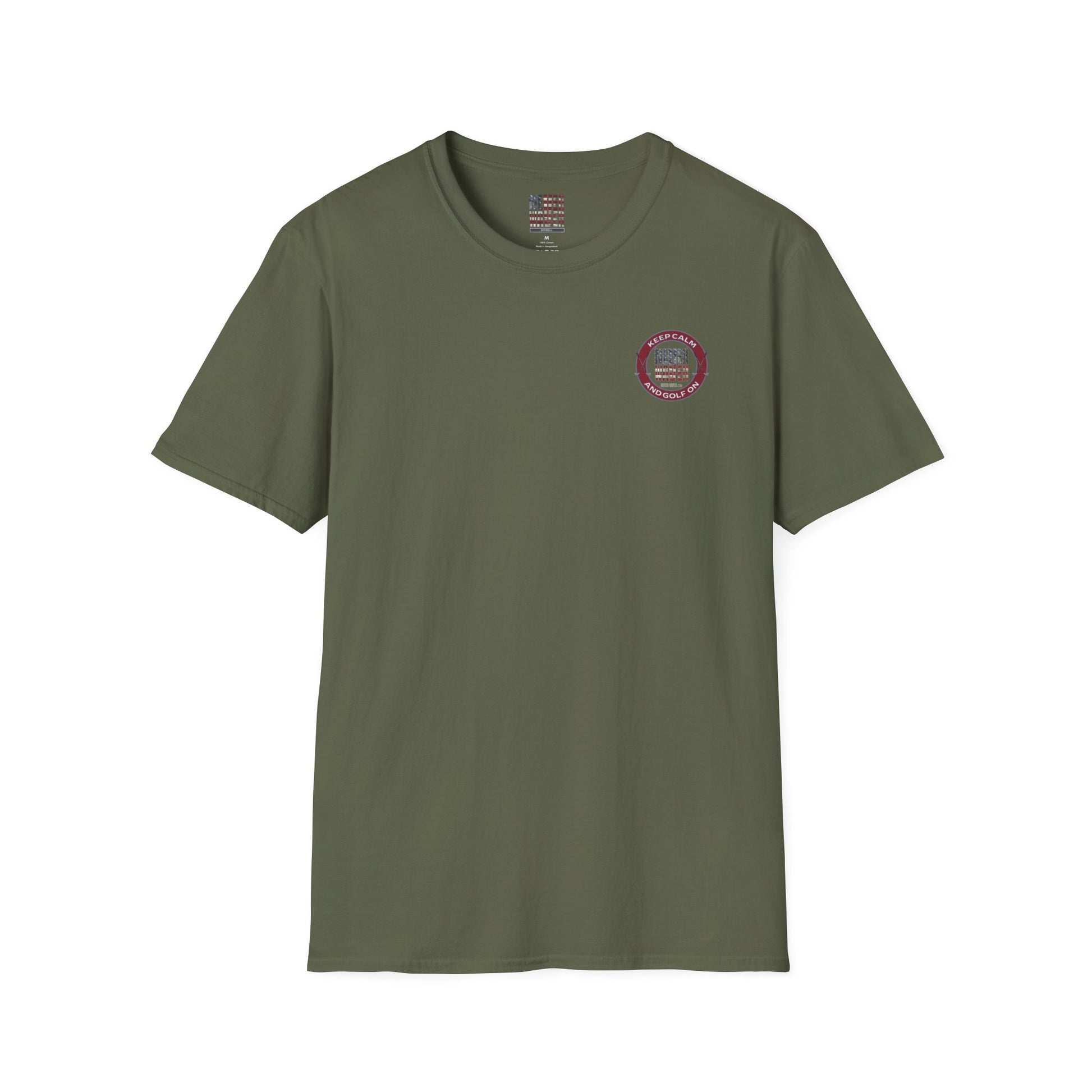 Keep Calm Never Waver & Golf On Unisex Soft style T-Shirt - Never Waver