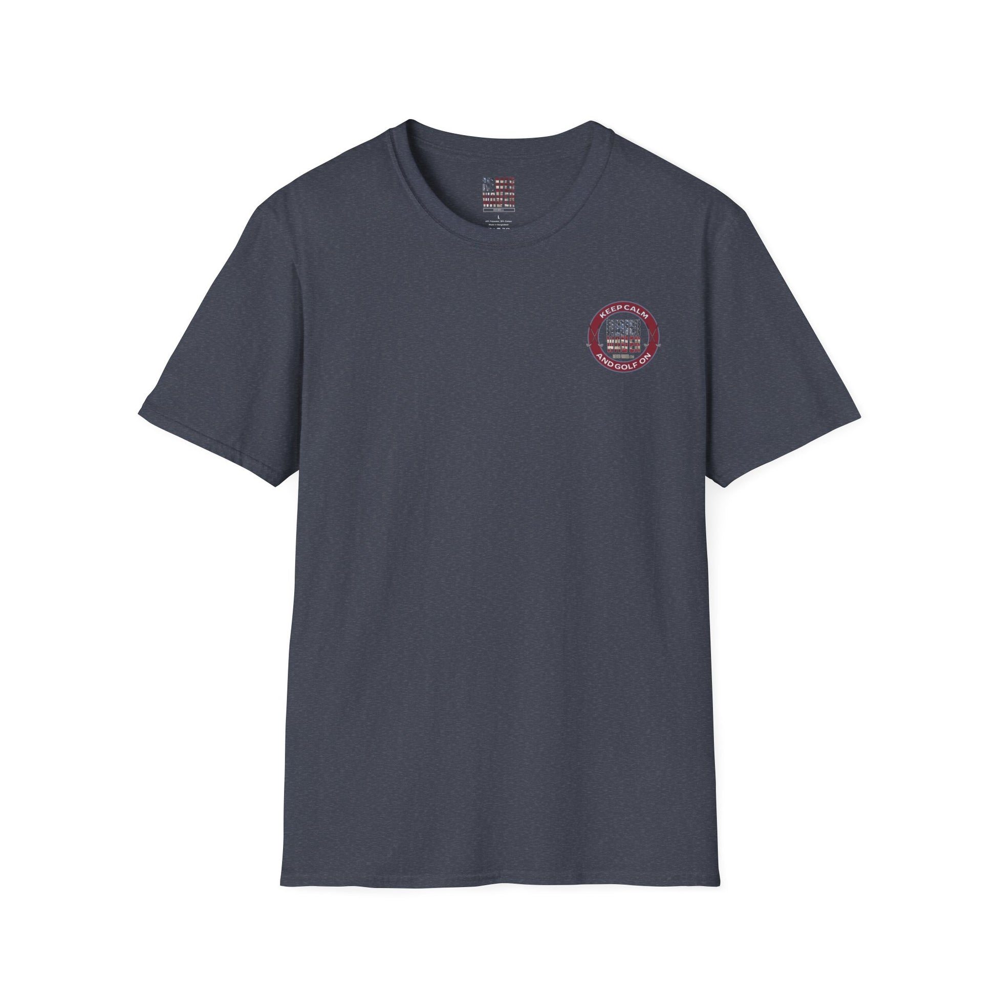 Keep Calm Never Waver & Golf On Unisex Soft style T-Shirt - Never Waver