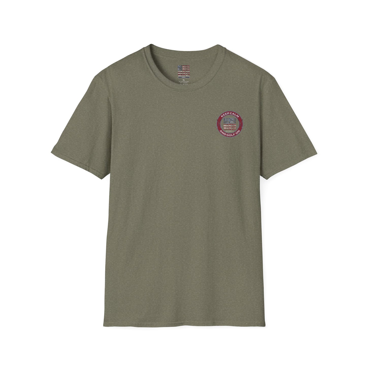 Keep Calm Never Waver & Golf On Unisex Soft style T-Shirt - Never Waver