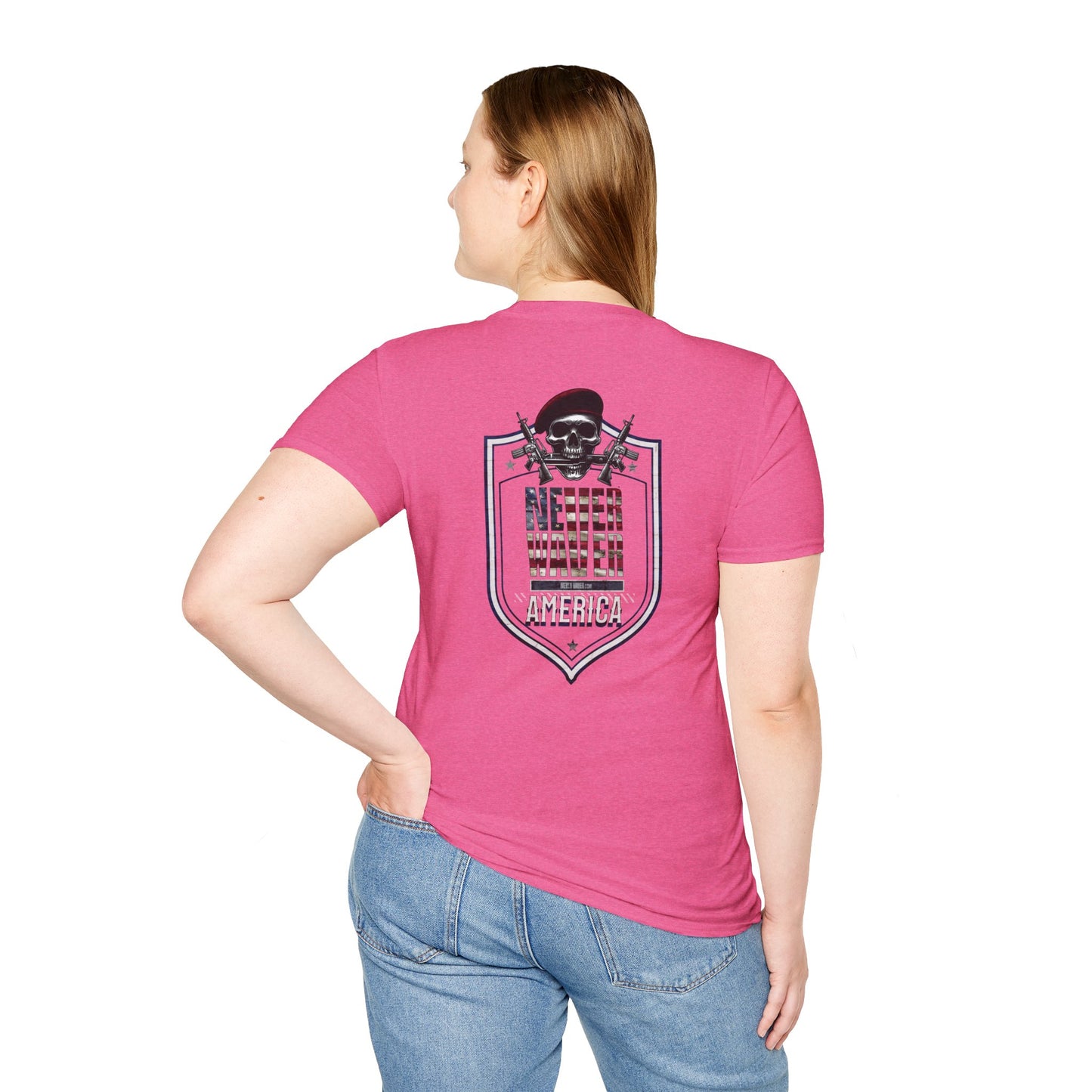 Never Waver America Unisex Soft style T-Shirt - Never Waver