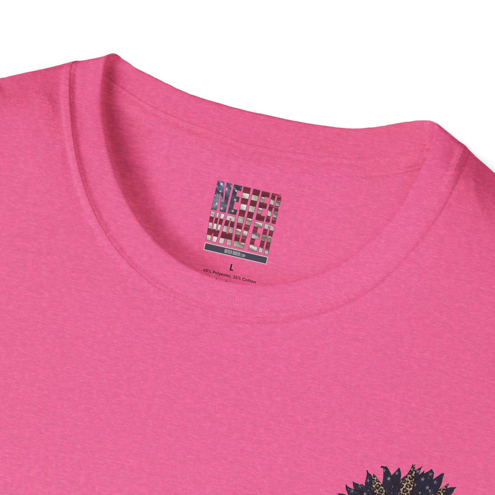 Never Waver Be Red White and A Little Bougie Unisex Soft style T-Shirt - Never Waver