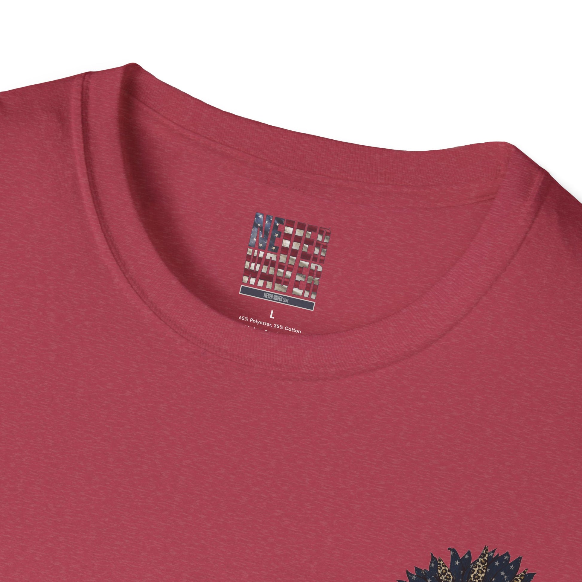 Never Waver Be Red White and A Little Bougie Unisex Soft style T-Shirt - Never Waver