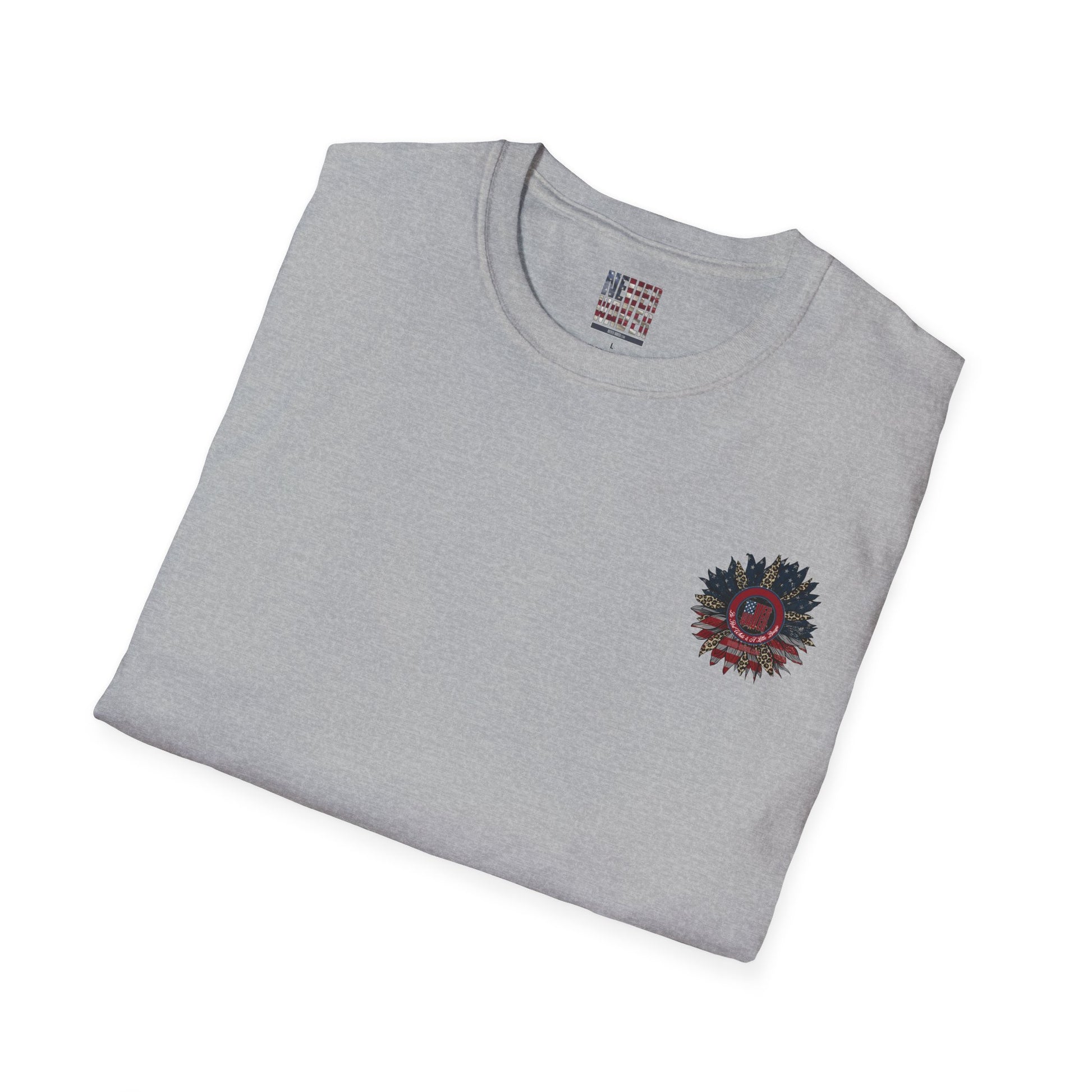 Never Waver Be Red White and A Little Bougie Unisex Soft style T-Shirt - Never Waver
