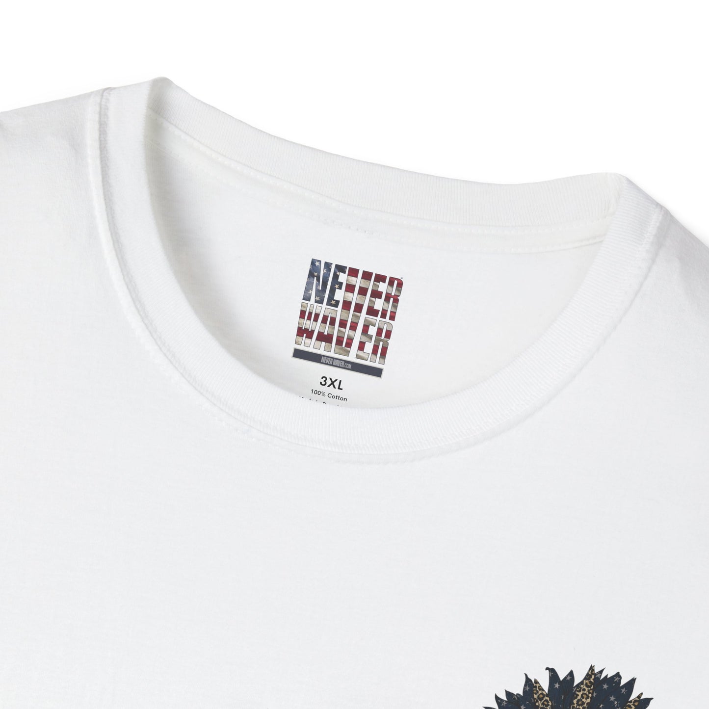 Never Waver Be Red White and A Little Bougie Unisex Soft style T-Shirt - Never Waver