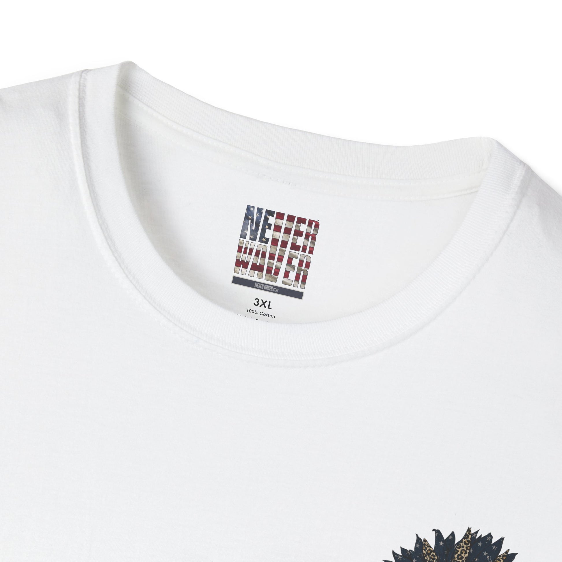 Never Waver Be Red White and A Little Bougie Unisex Soft style T-Shirt - Never Waver