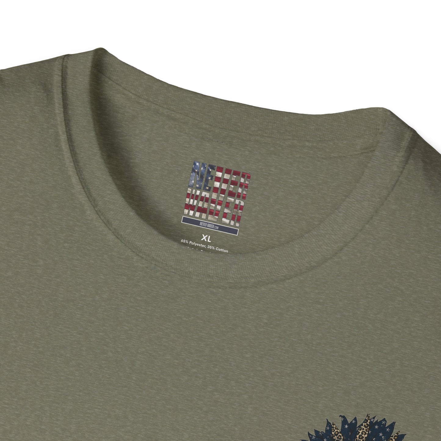 Never Waver Be Red White and A Little Bougie Unisex Soft style T-Shirt - Never Waver