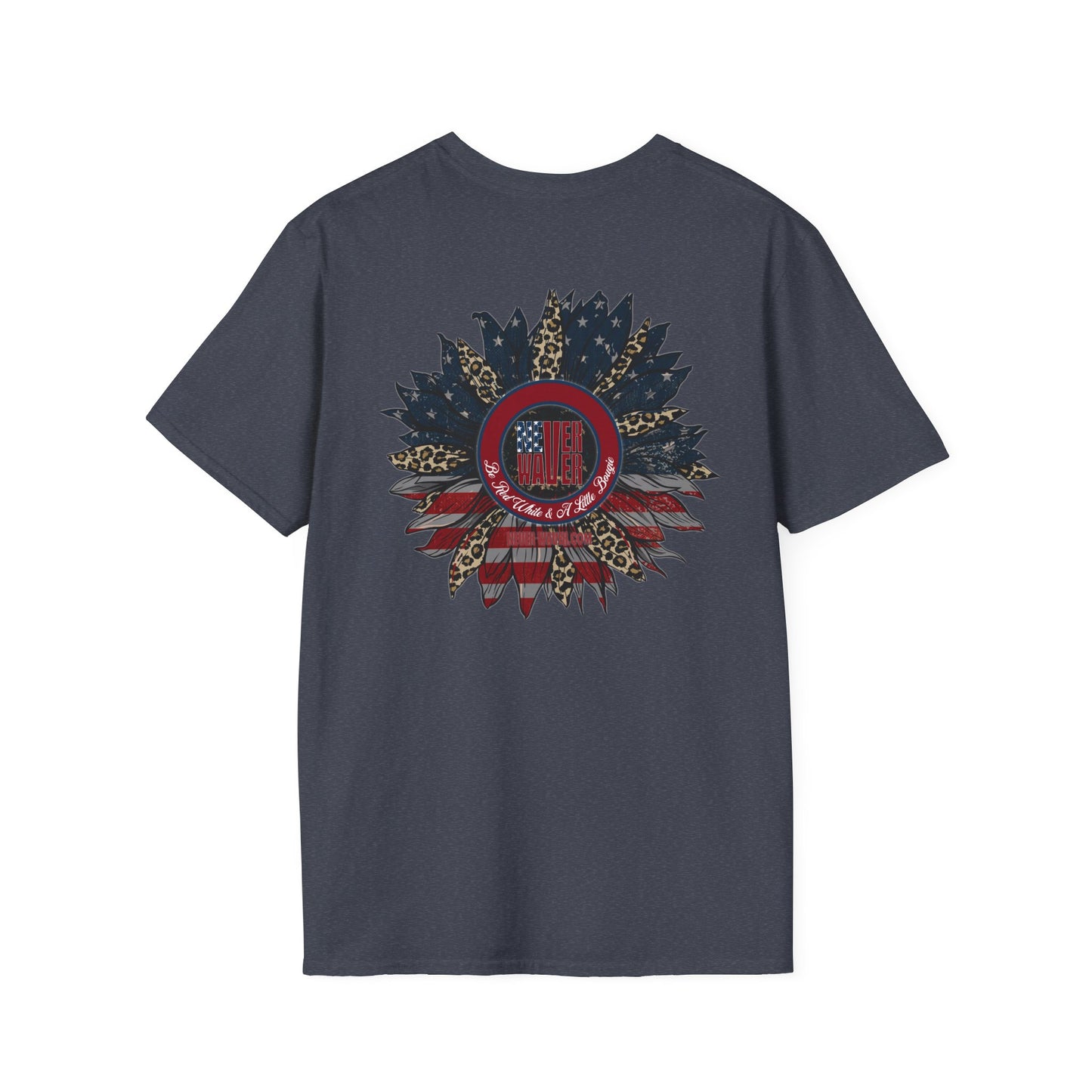 Never Waver Be Red White and A Little Bougie Unisex Soft style T-Shirt - Never Waver