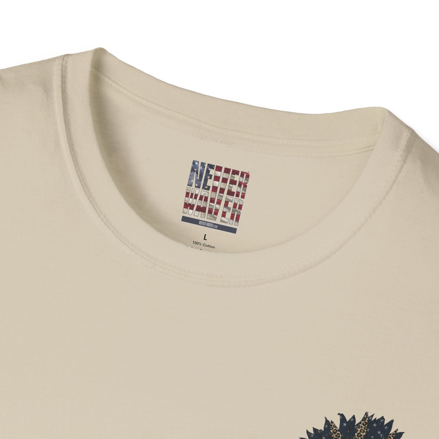 Never Waver Be Red White and A Little Bougie Unisex Soft style T-Shirt - Never Waver