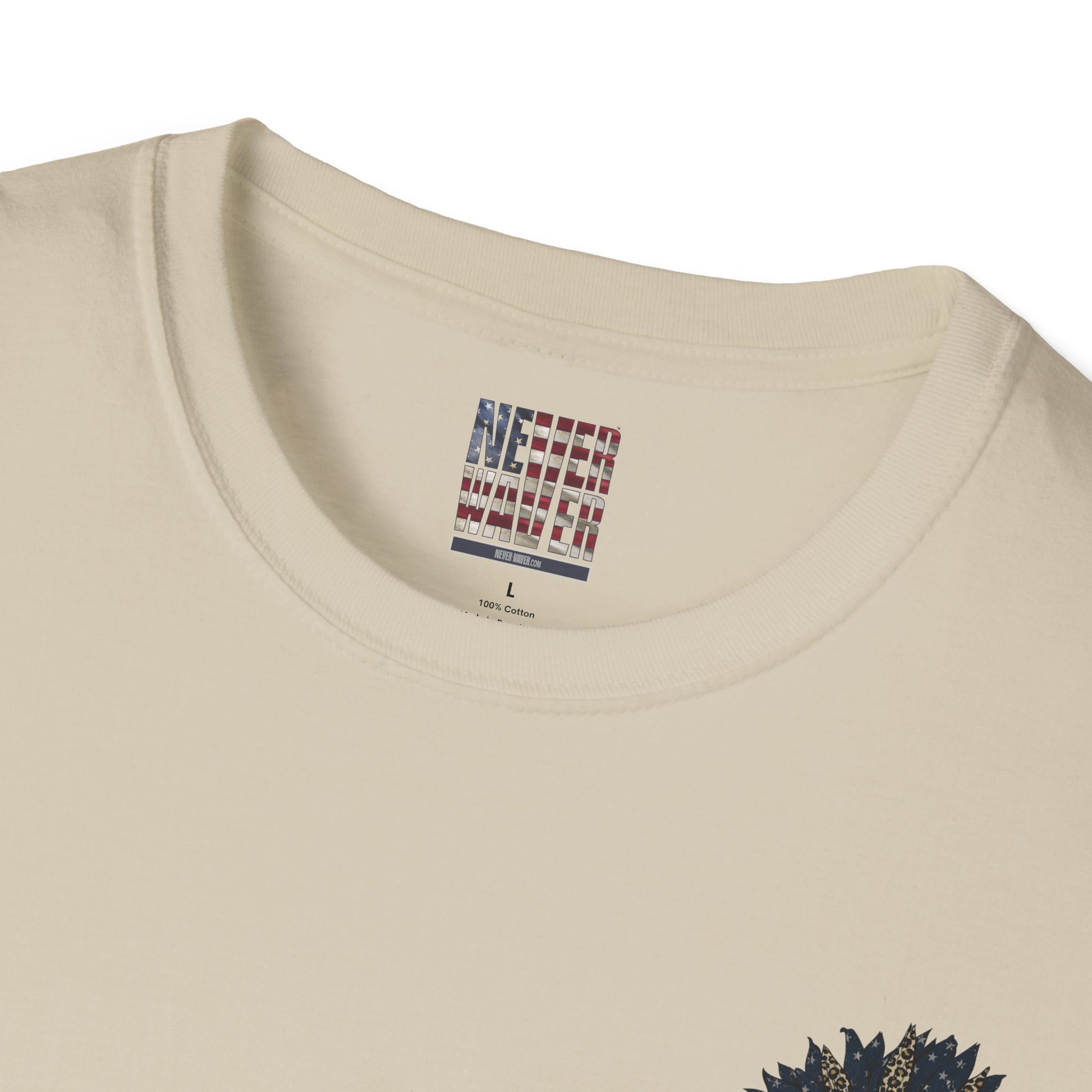 Never Waver Be Red White and A Little Bougie Unisex Soft style T-Shirt - Never Waver