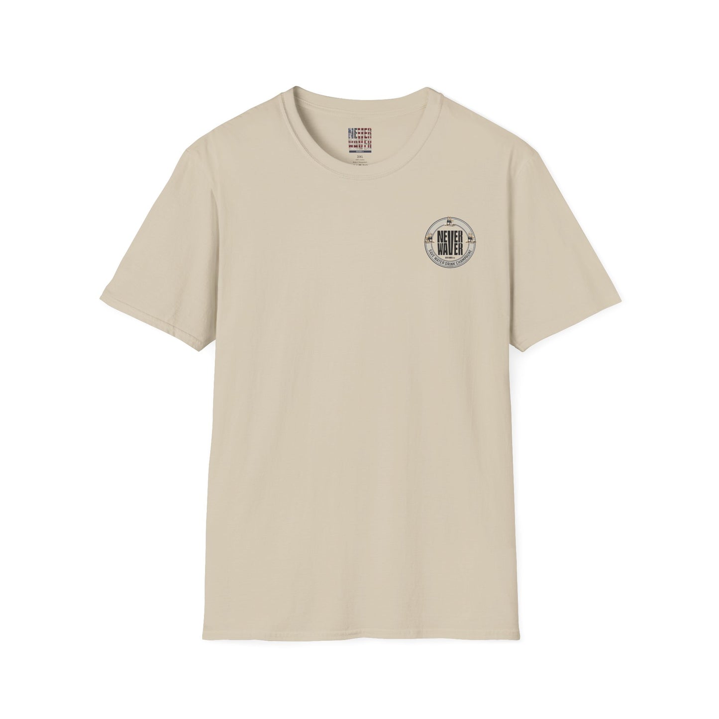 Never Waver Save Water Drink Champagne Unisex Soft style T-Shirt - Never Waver