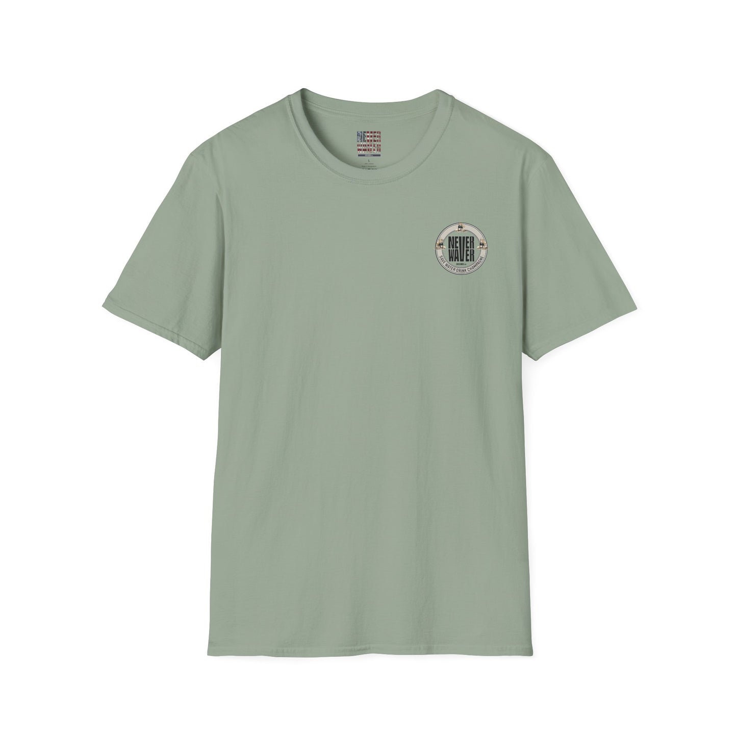 Never Waver Save Water Drink Champagne Unisex Soft style T-Shirt - Never Waver