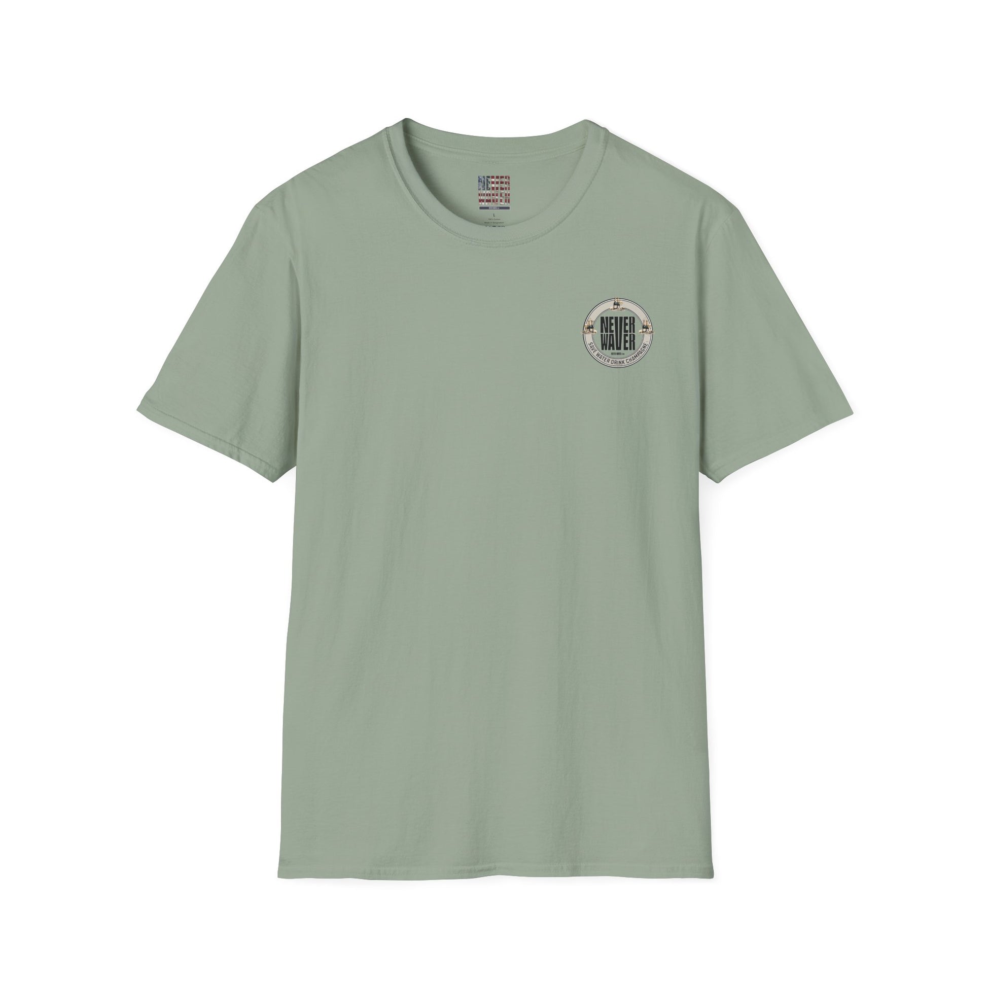 Never Waver Save Water Drink Champagne Unisex Soft style T-Shirt - Never Waver