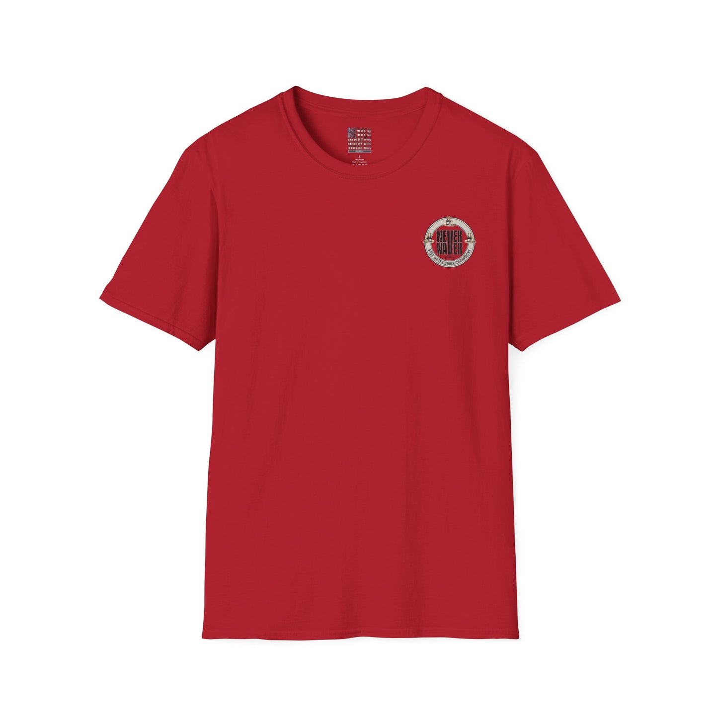 Never Waver Save Water Drink Champagne Unisex Soft style T-Shirt - Never Waver