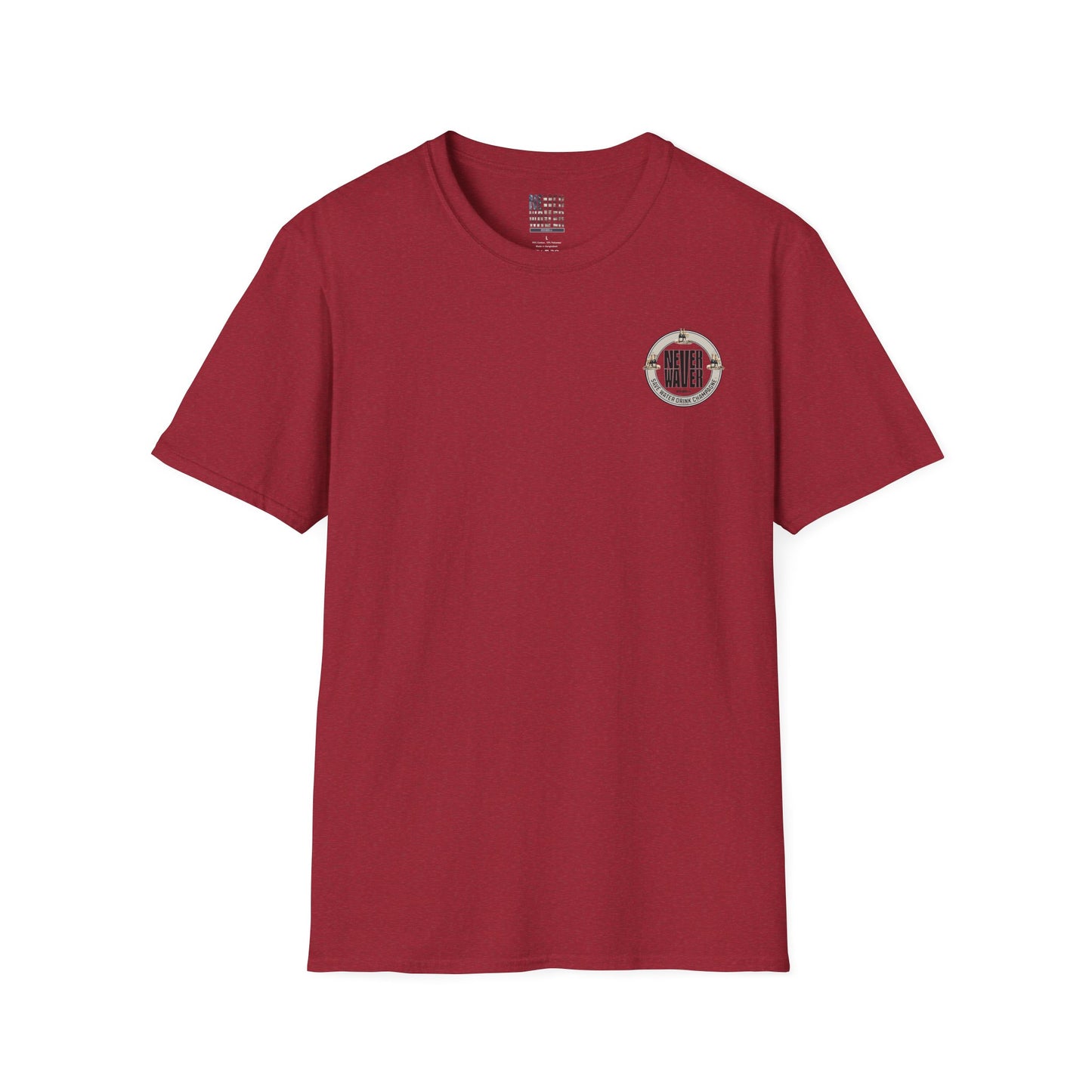 Never Waver Save Water Drink Champagne Unisex Soft style T-Shirt - Never Waver