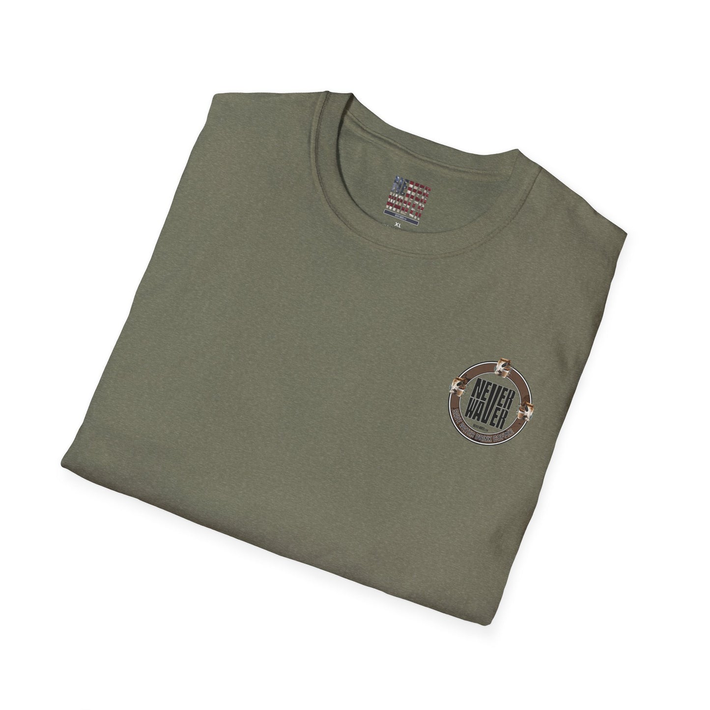 Never Waver Save Water Drink Coffee Unisex Soft style T-Shirt - Never Waver