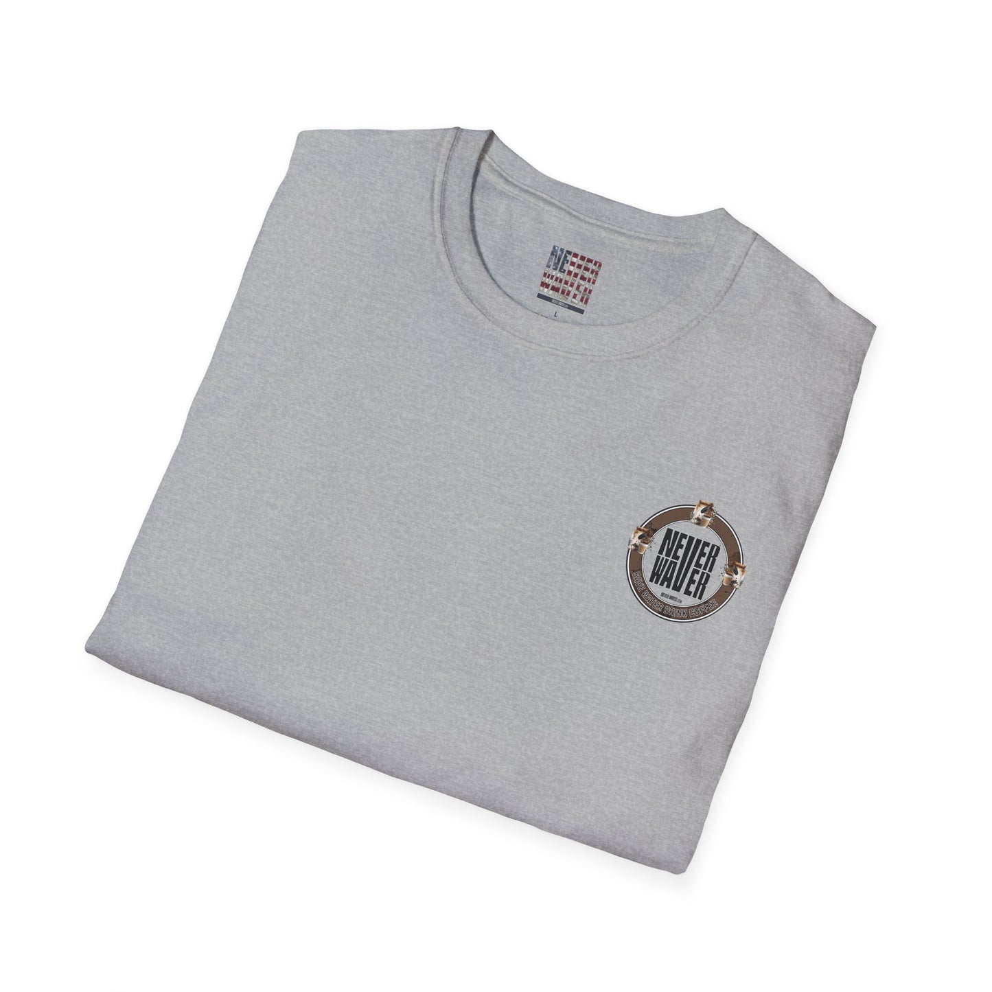 Never Waver Save Water Drink Coffee Unisex Soft style T-Shirt - Never Waver