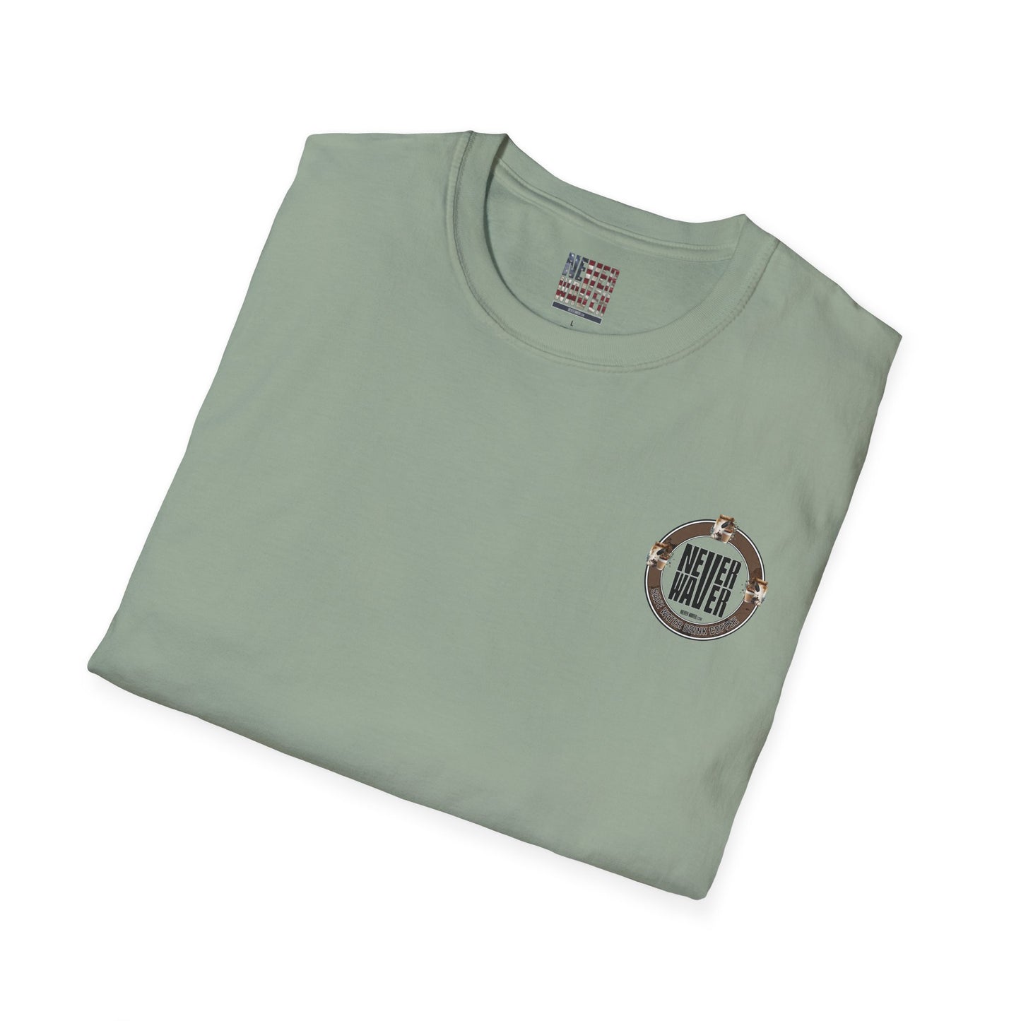 Never Waver Save Water Drink Coffee Unisex Soft style T-Shirt - Never Waver