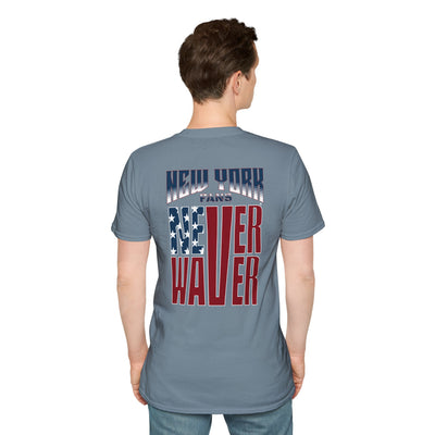 New York Fans Never Waver Unisex Softstyle T-Shirt - Never Waver