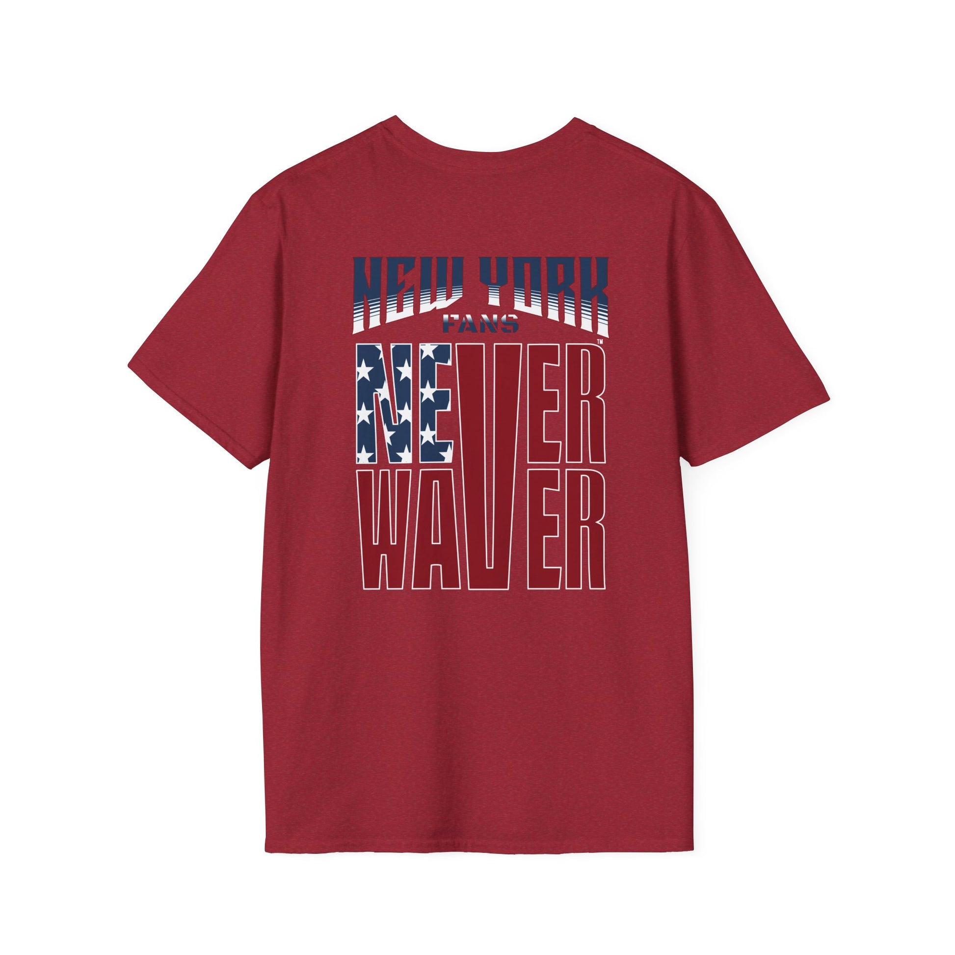 New York Fans Never Waver Unisex Softstyle T-Shirt - Never Waver