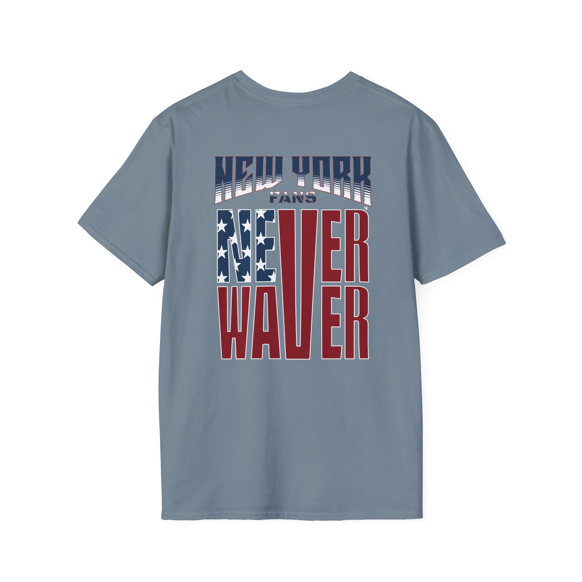 New York Fans Never Waver Unisex Softstyle T-Shirt - Never Waver