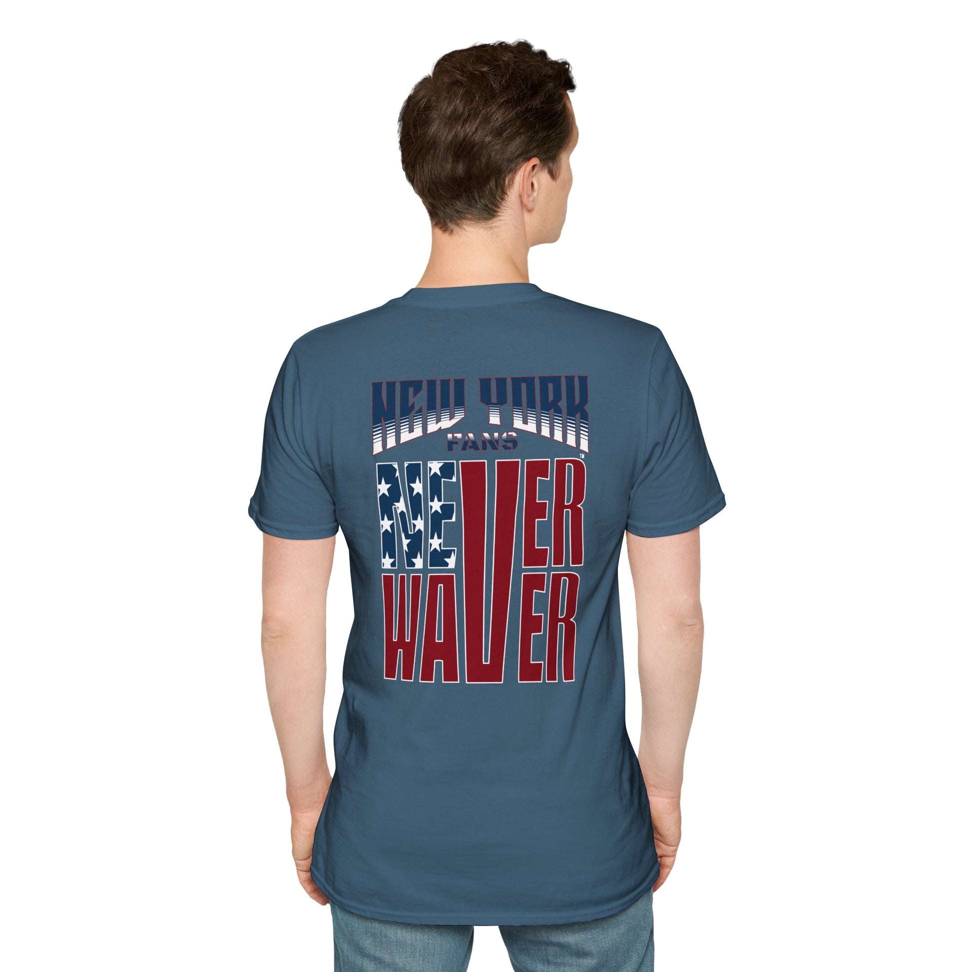 New York Fans Never Waver Unisex Softstyle T-Shirt - Never Waver