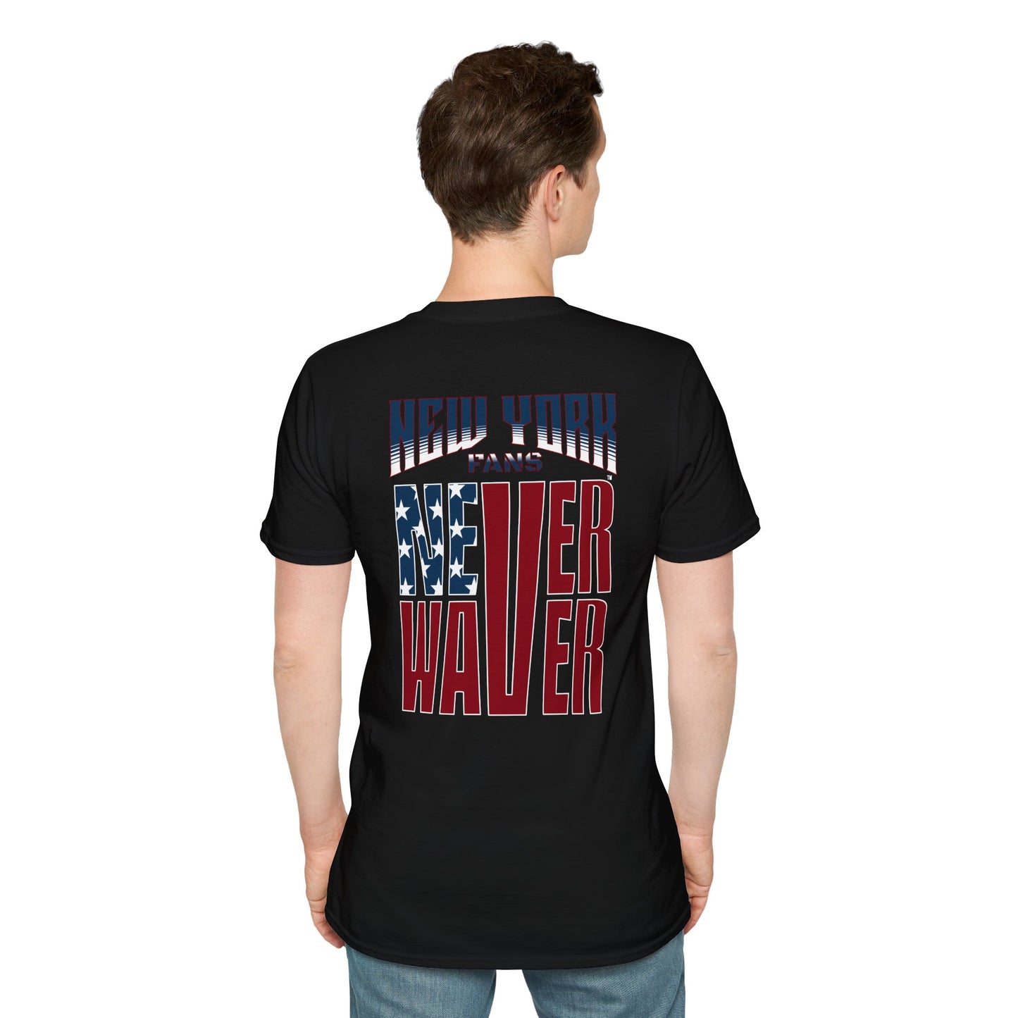 New York Fans Never Waver Unisex Softstyle T-Shirt - Never Waver