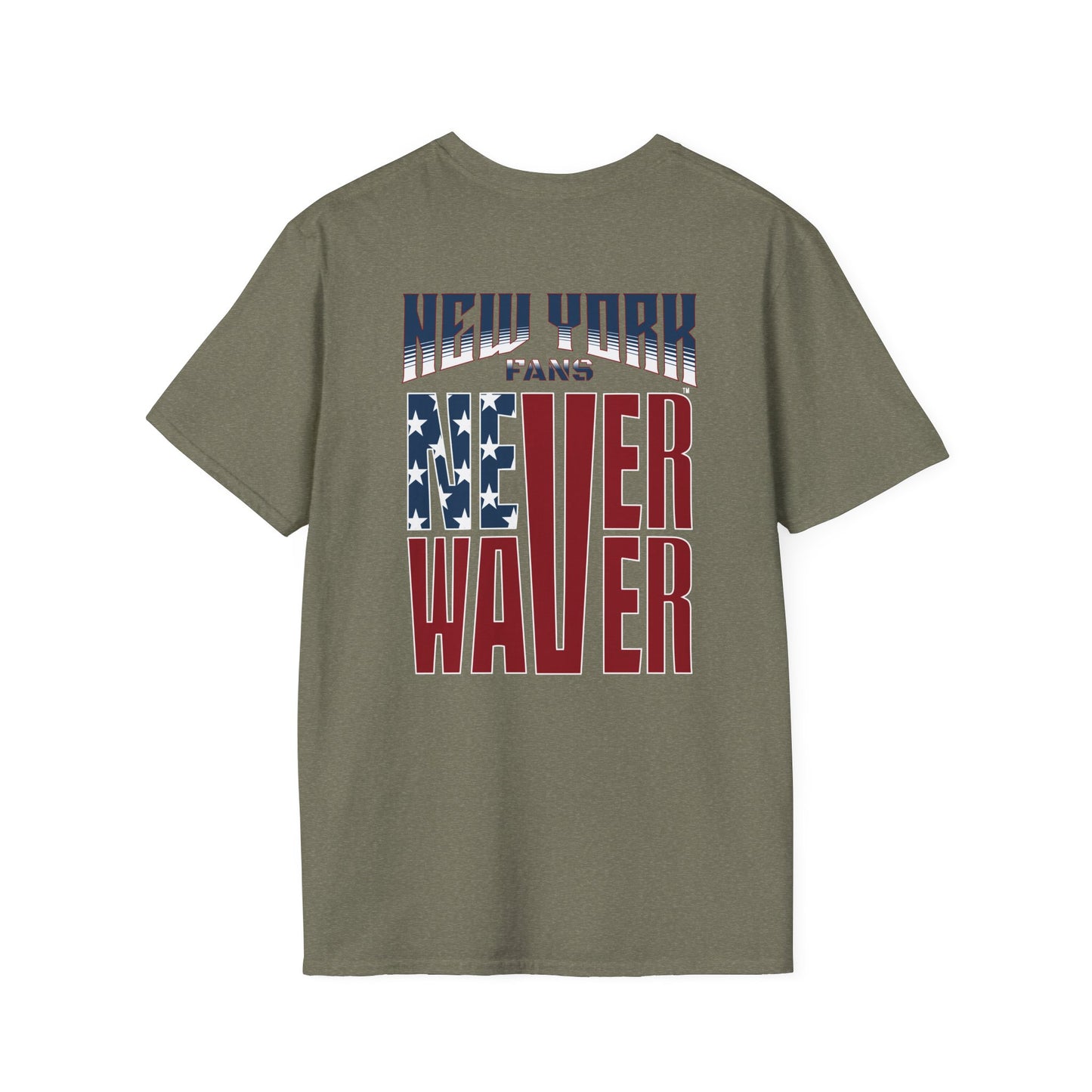 New York Fans Never Waver Unisex Softstyle T-Shirt - Never Waver
