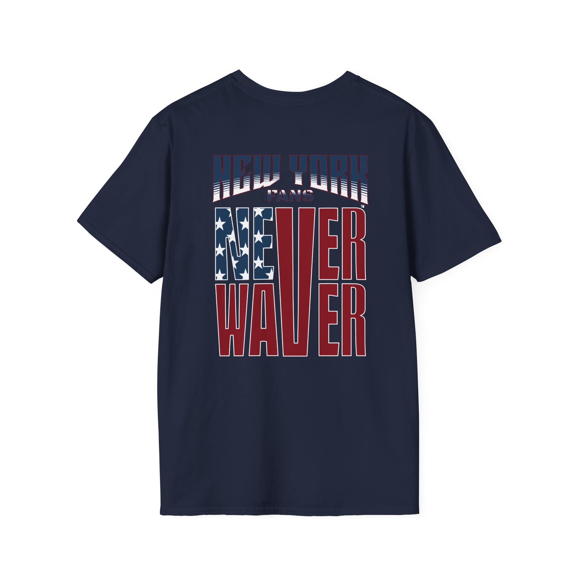 New York Fans Never Waver Unisex Softstyle T-Shirt - Never Waver