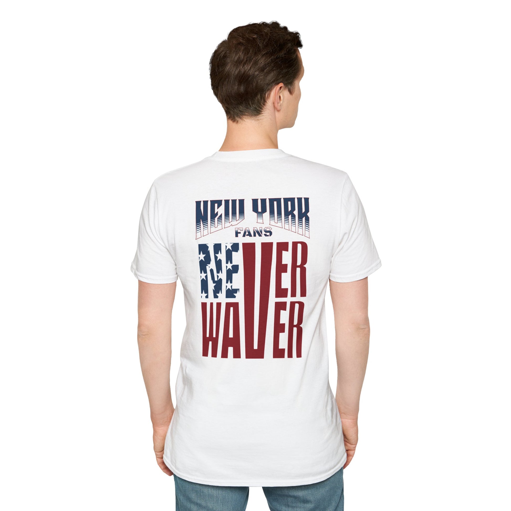 New York Fans Never Waver Unisex Softstyle T-Shirt - Never Waver
