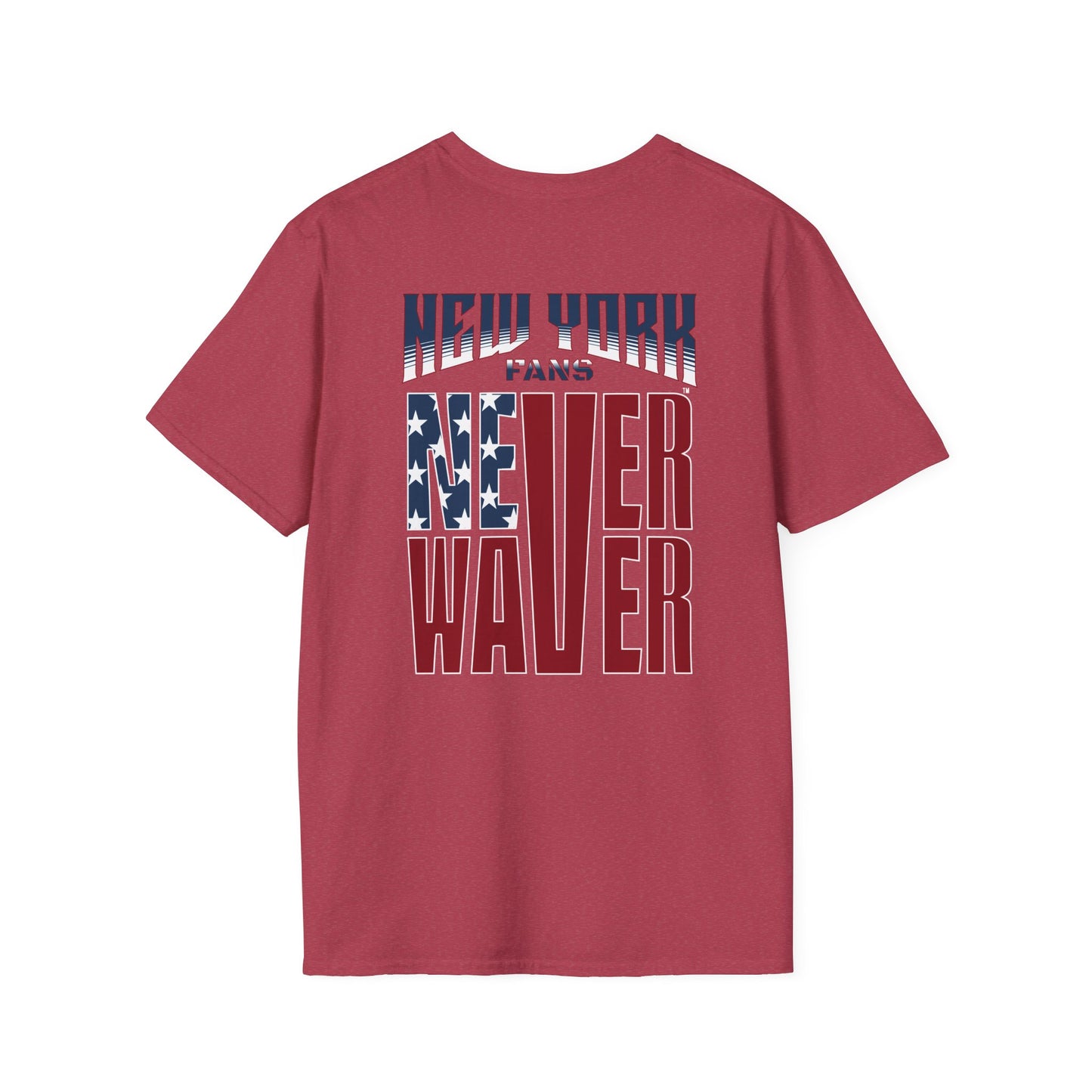 New York Fans Never Waver Unisex Softstyle T-Shirt - Never Waver