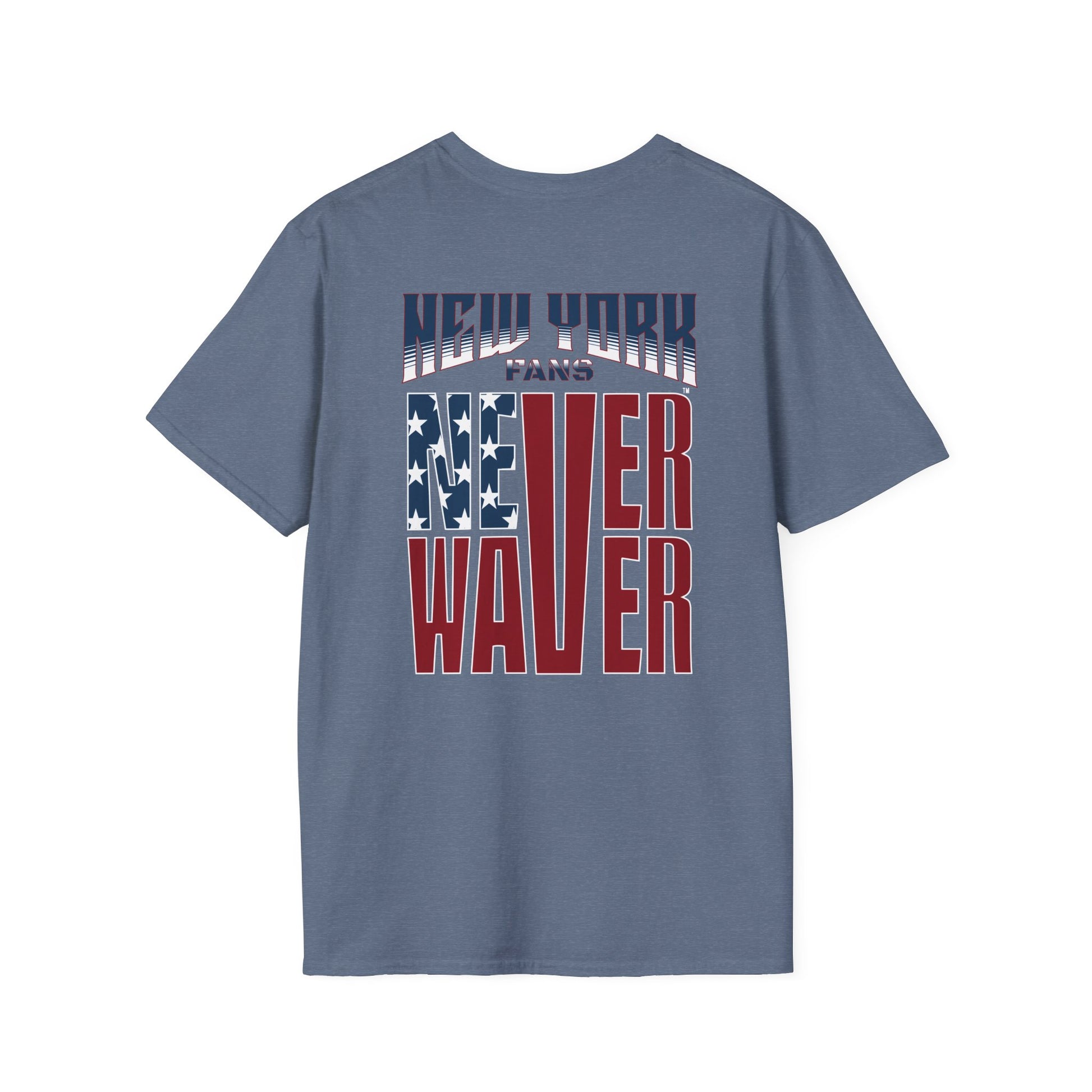 New York Fans Never Waver Unisex Softstyle T-Shirt - Never Waver