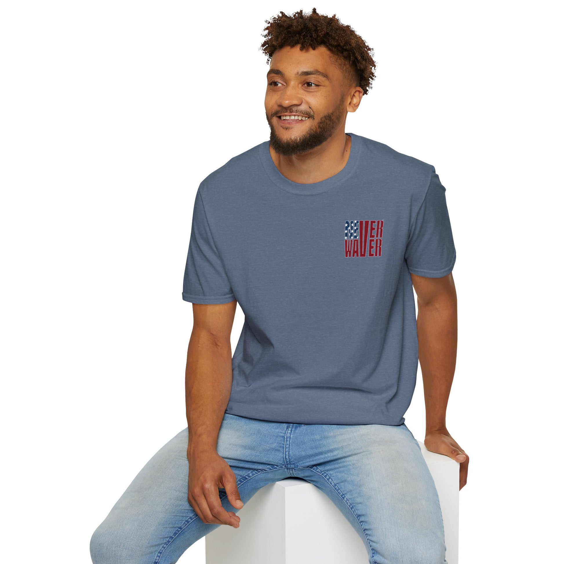 New York Fans Never Waver Unisex Softstyle T-Shirt - Never Waver