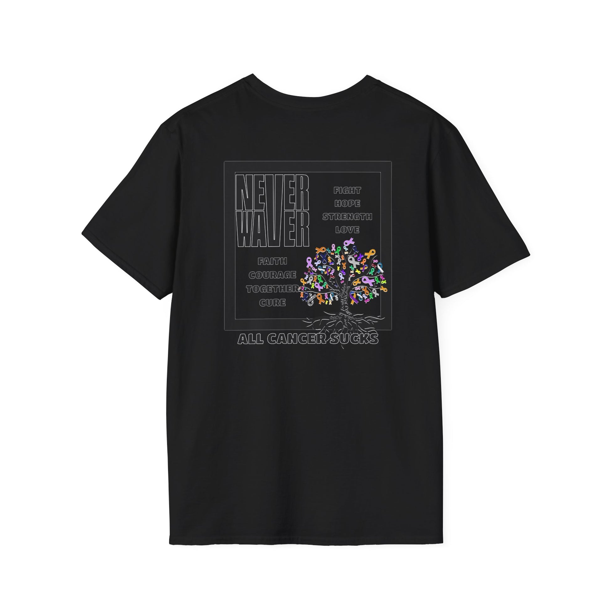Never Waver ALL CANCERS SUCK! Unisex T-Shirt - Never Waver