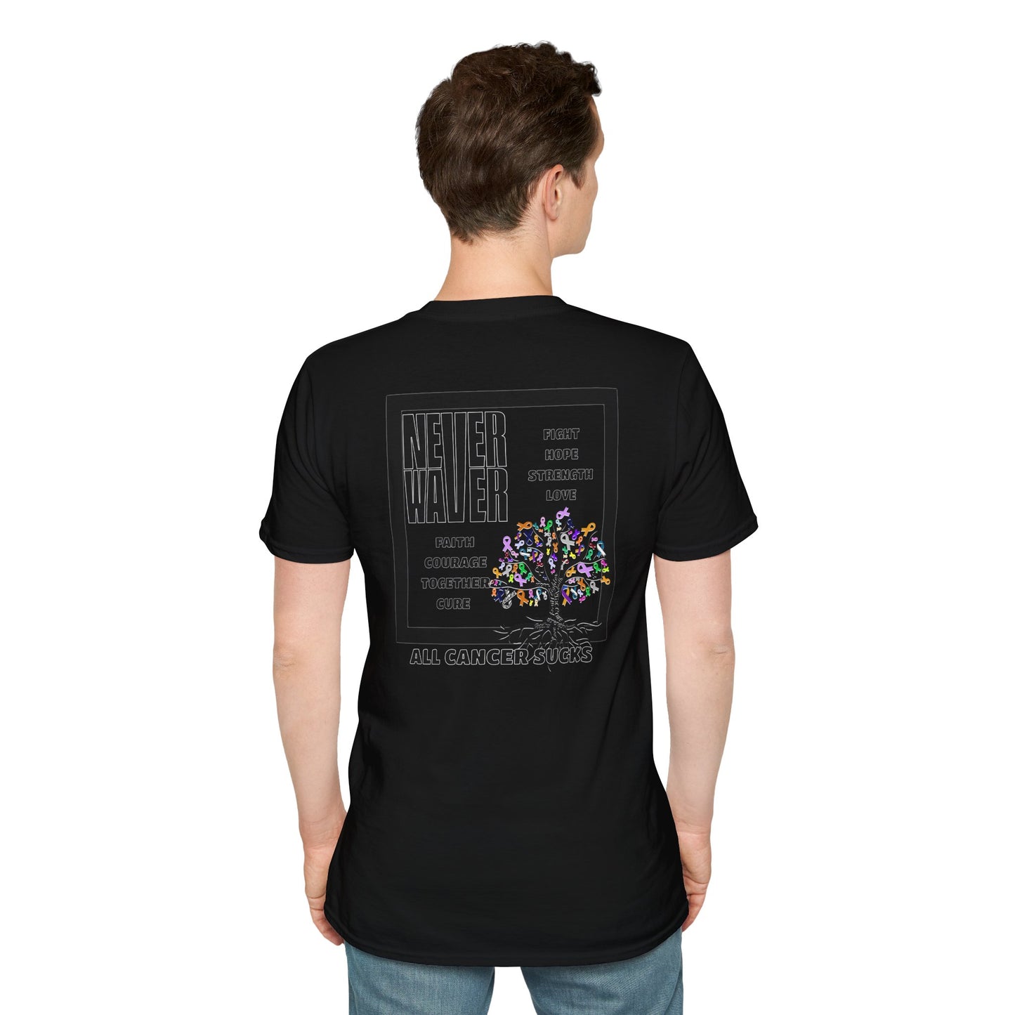 Never Waver ALL CANCERS SUCK! Unisex T-Shirt - Never Waver