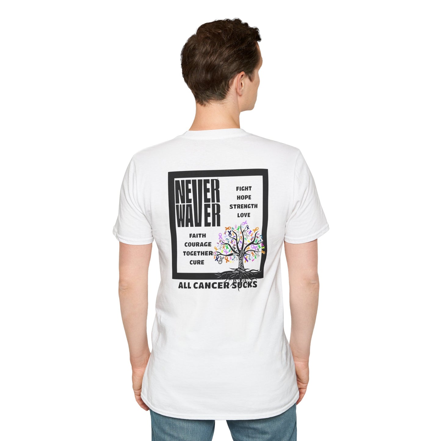 Never Waver ALL CANCERS SUCK! Unisex T-Shirt - Never Waver