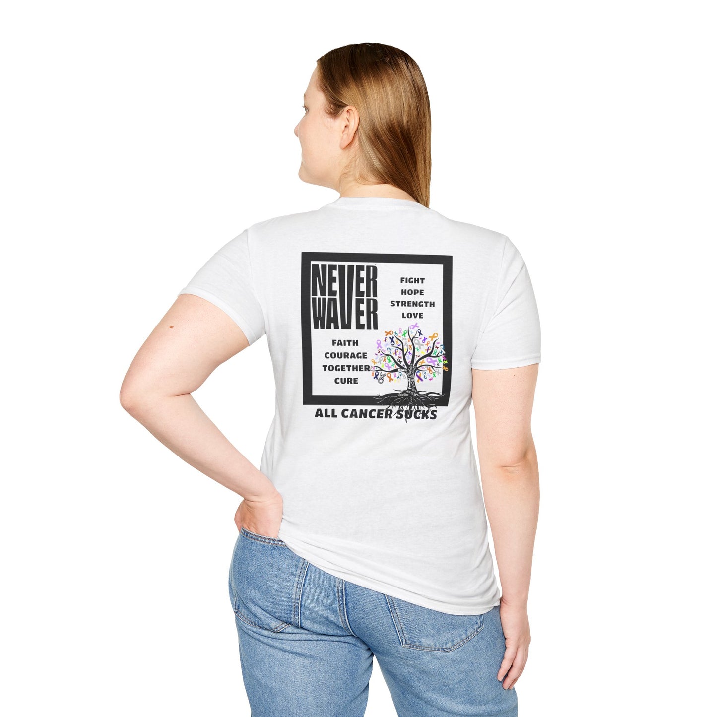 Never Waver ALL CANCERS SUCK! Unisex T-Shirt - Never Waver