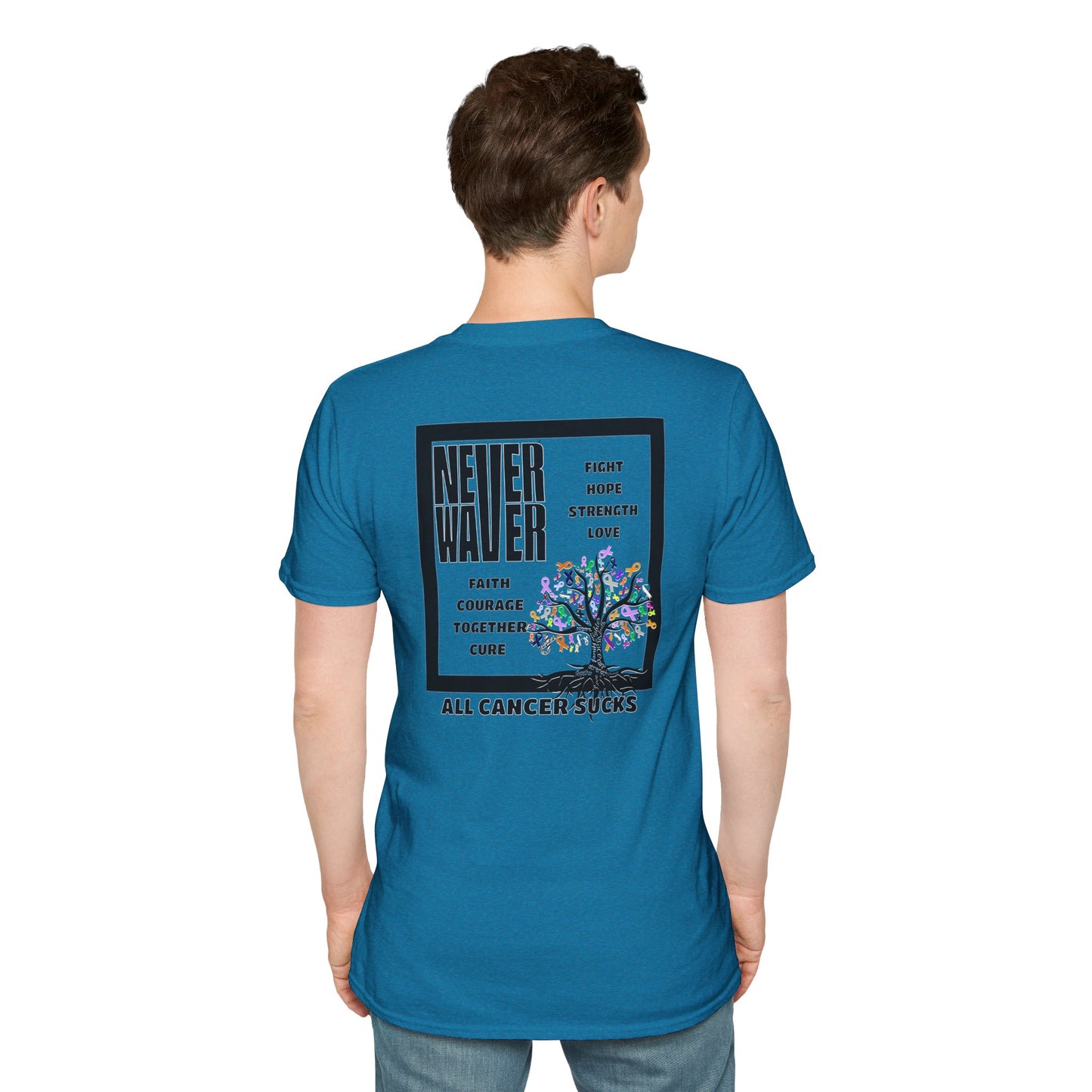 Never Waver ALL CANCERS SUCK! Unisex T-Shirt - Never Waver
