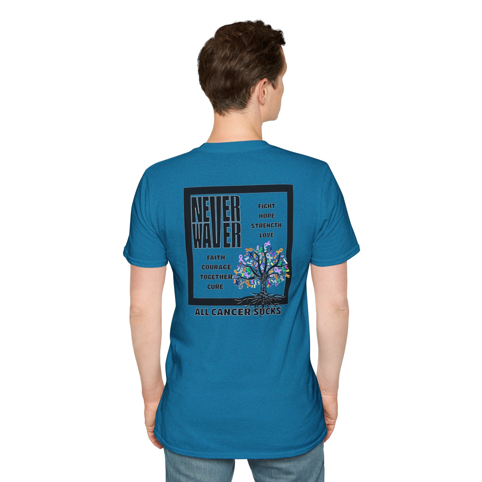Never Waver ALL CANCERS SUCK! Unisex T-Shirt - Never Waver