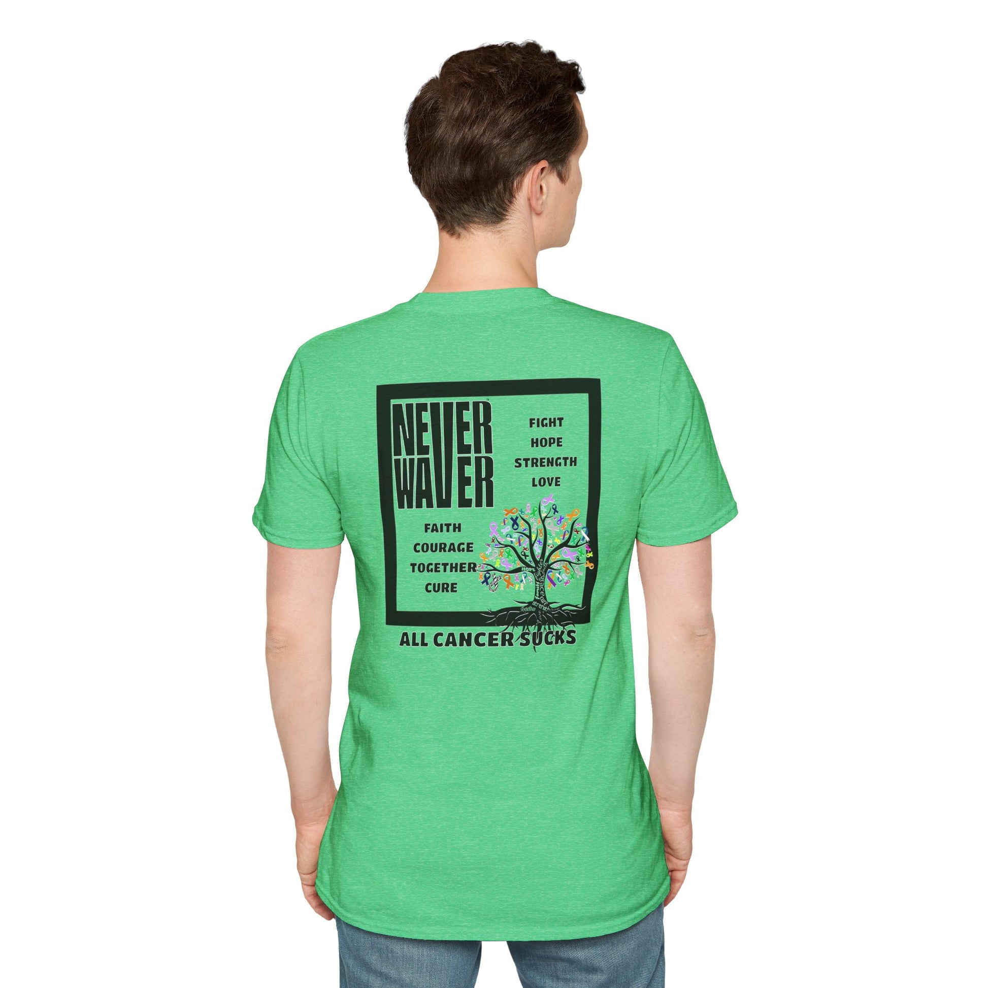 Never Waver ALL CANCERS SUCK! Unisex T-Shirt - Never Waver