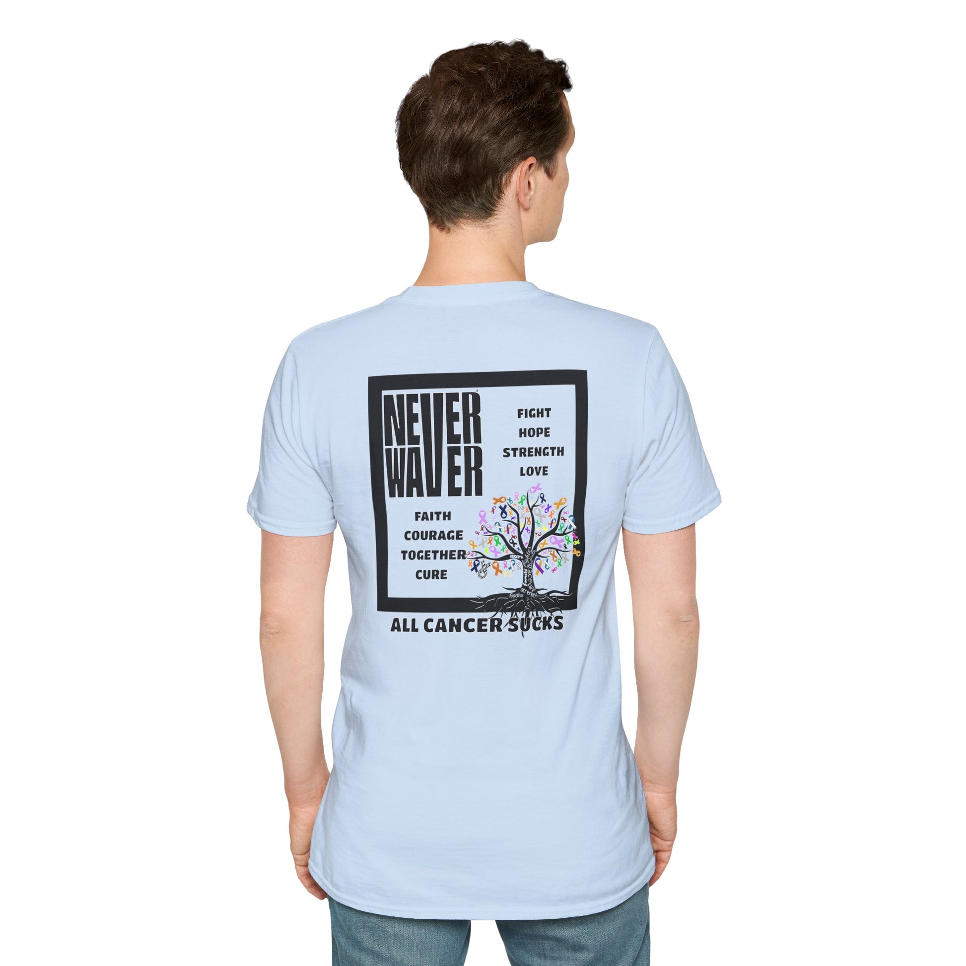 Never Waver ALL CANCERS SUCK! Unisex T-Shirt - Never Waver