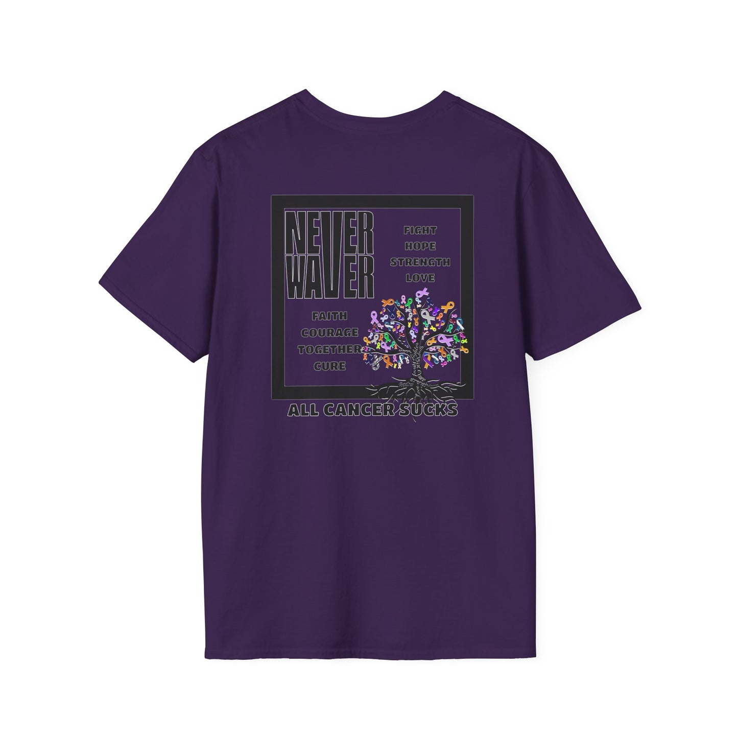 Never Waver ALL CANCERS SUCK! Unisex T-Shirt - Never Waver
