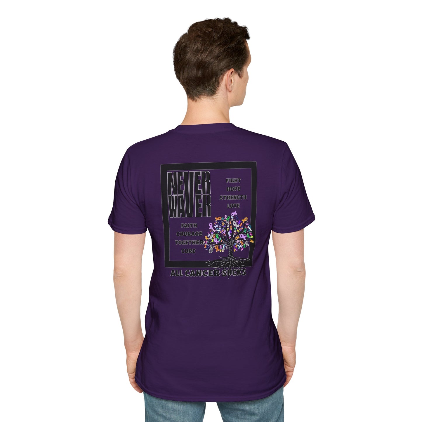 Never Waver ALL CANCERS SUCK! Unisex T-Shirt - Never Waver